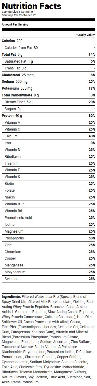 Labrada Lean Body Protein Shake 12-Pack product image