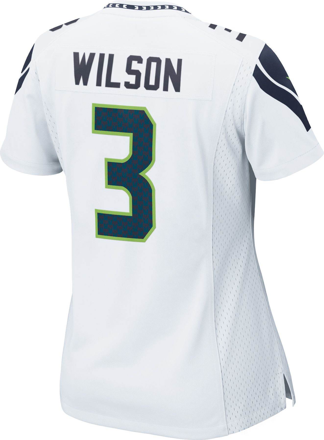 Nike Women's Seattle Seahawks Russell Wilson #3 White Game Jersey product image
