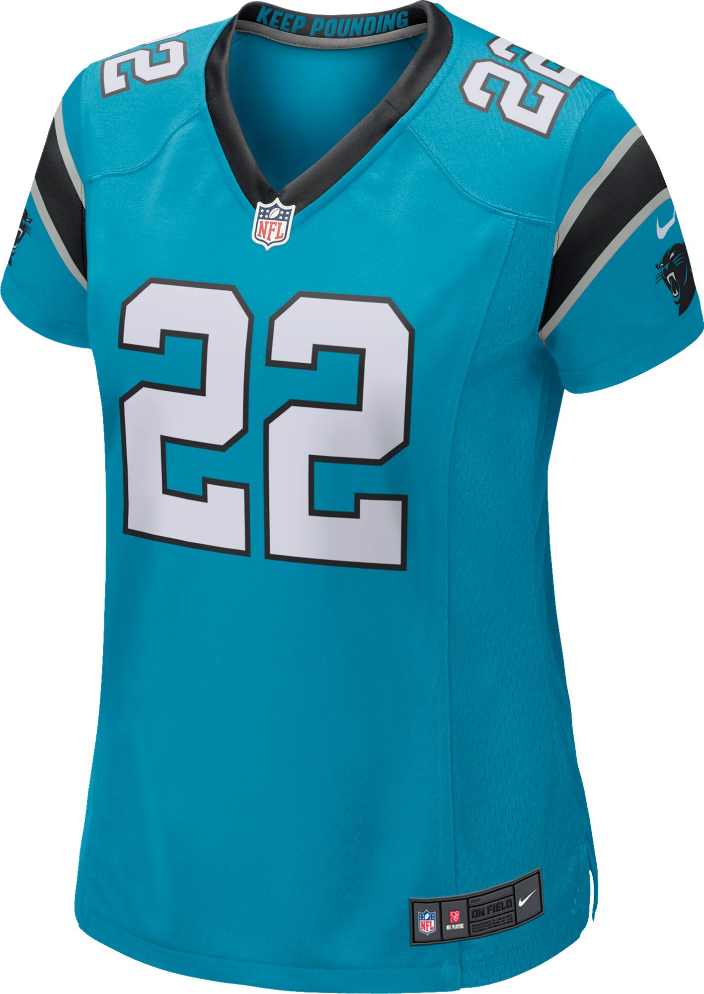 Nike Women's Carolina Panthers Christian McCaffrey #22 Blue Game Jersey product image