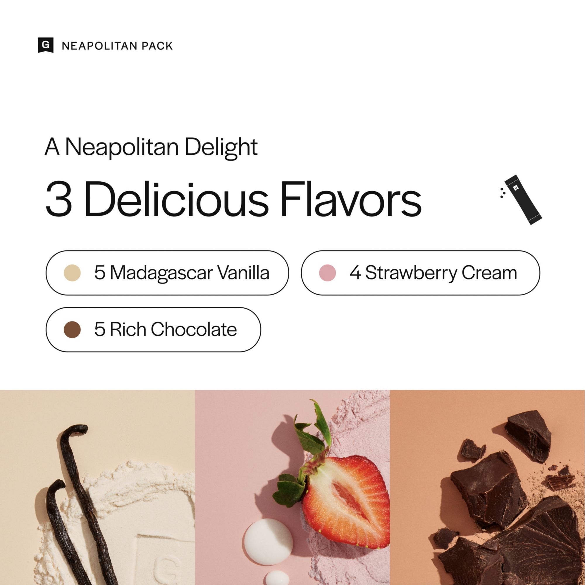 GAINFUL Neapolitan Flavor Sticks Protein Variety Pack – 14 Count product image