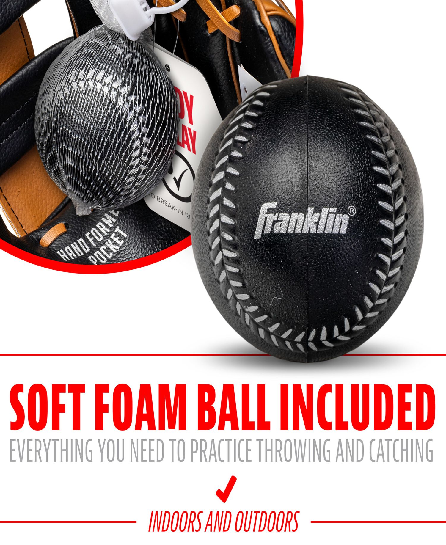 Franklin 9.5” RTP Series Teeball Glove and Ball Set product image