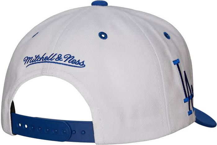 Mitchell & Ness Los Angeles Dodgers White Coop Evergreen Snapback Hat