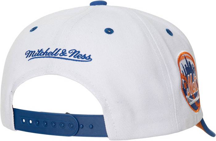 Mitchell & Ness New York Mets White Coop Evergreen Snapback Hat
