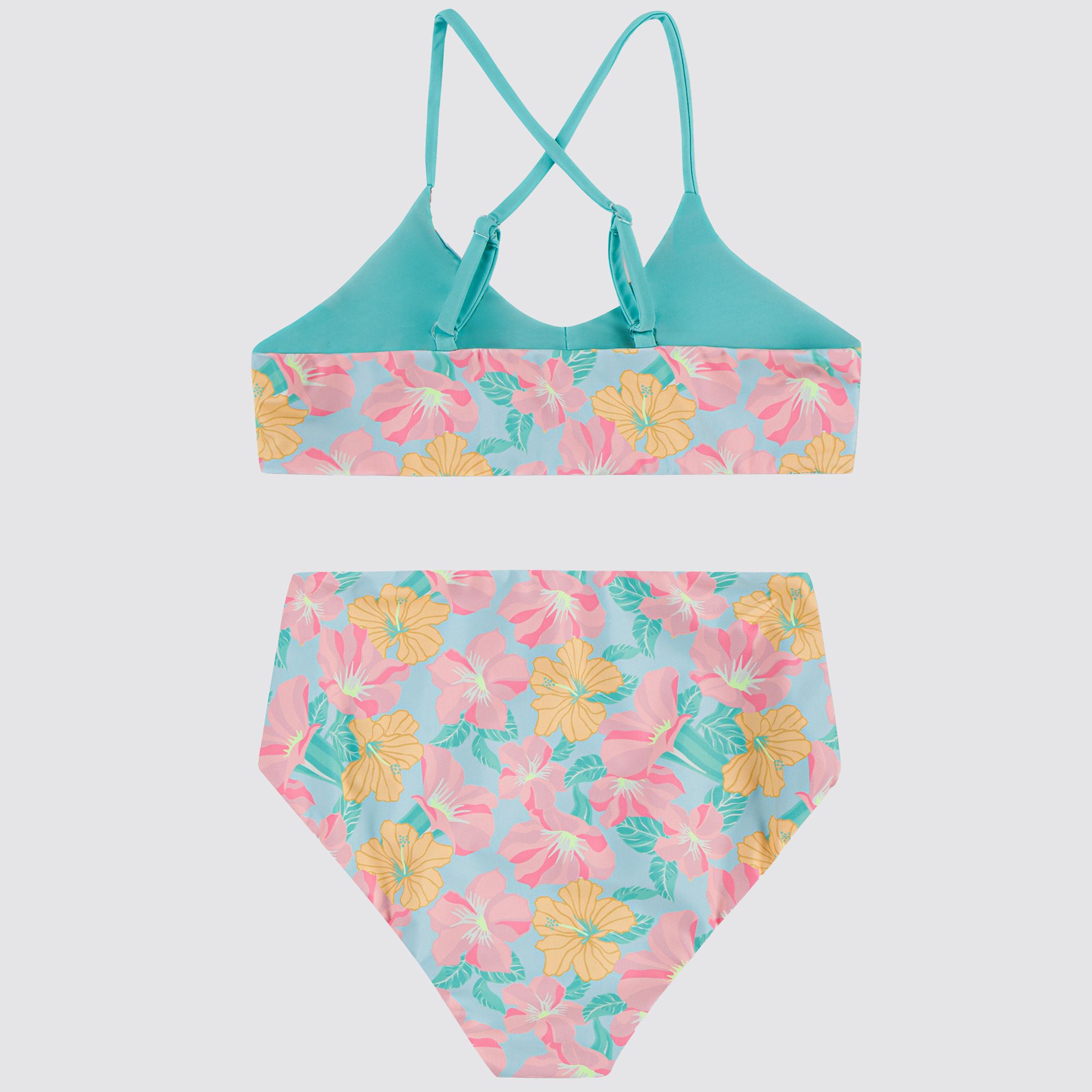 Hurly Girls' UPF 50+ Reversible Triangle Bikini Set product image