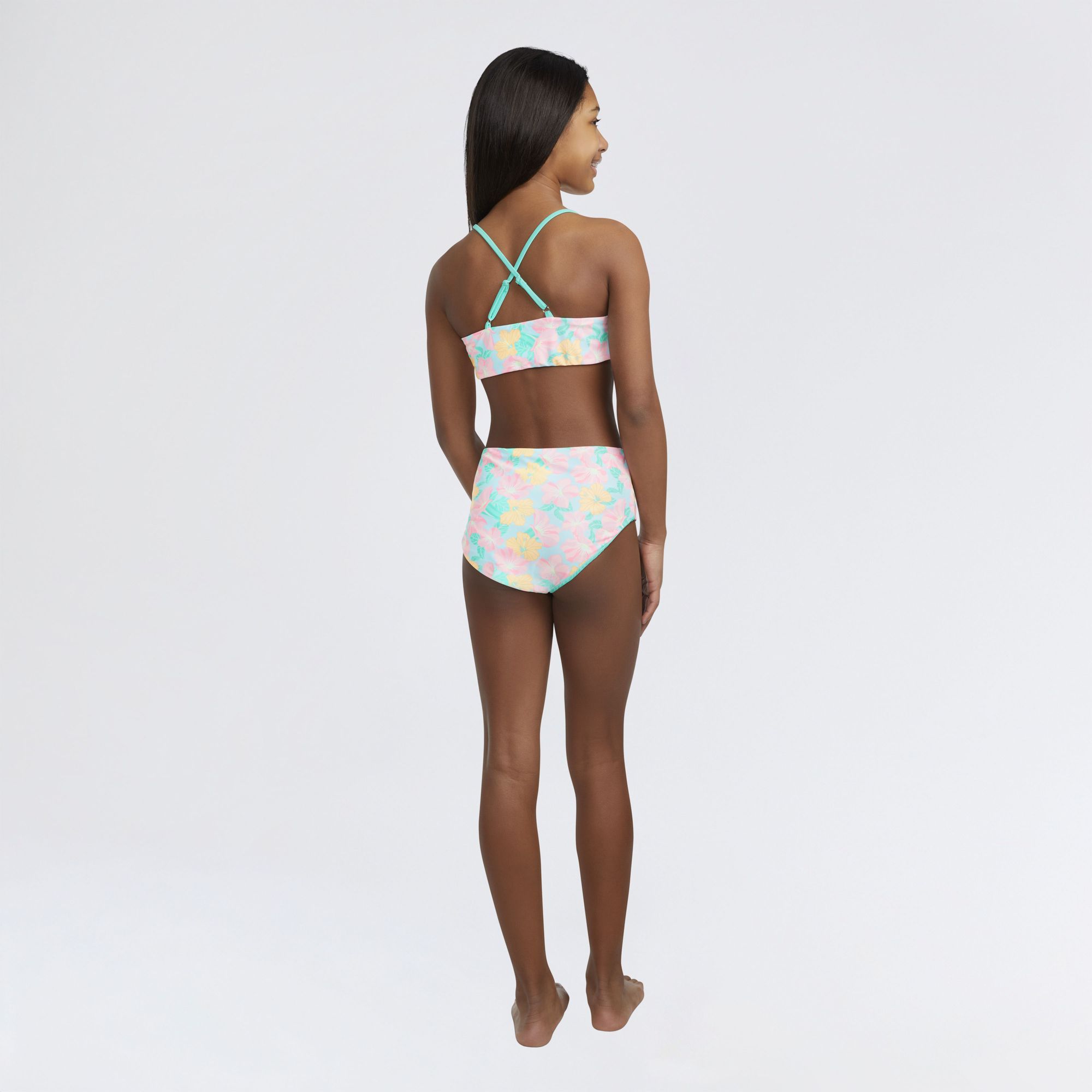 Hurly Girls' UPF 50+ Reversible Triangle Bikini Set product image