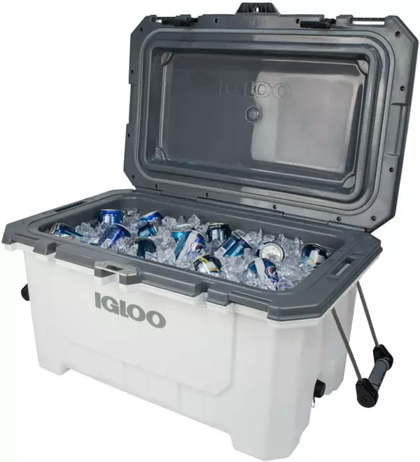 Yukon 70 Qt Cooler Cushion-White/Charcoal - Igloo Coolers