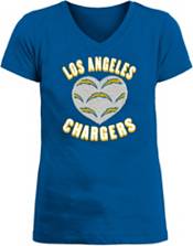 New Era Apparel Girl's Los Angeles Chargers Sequins Heart Blue T-Shirt product image