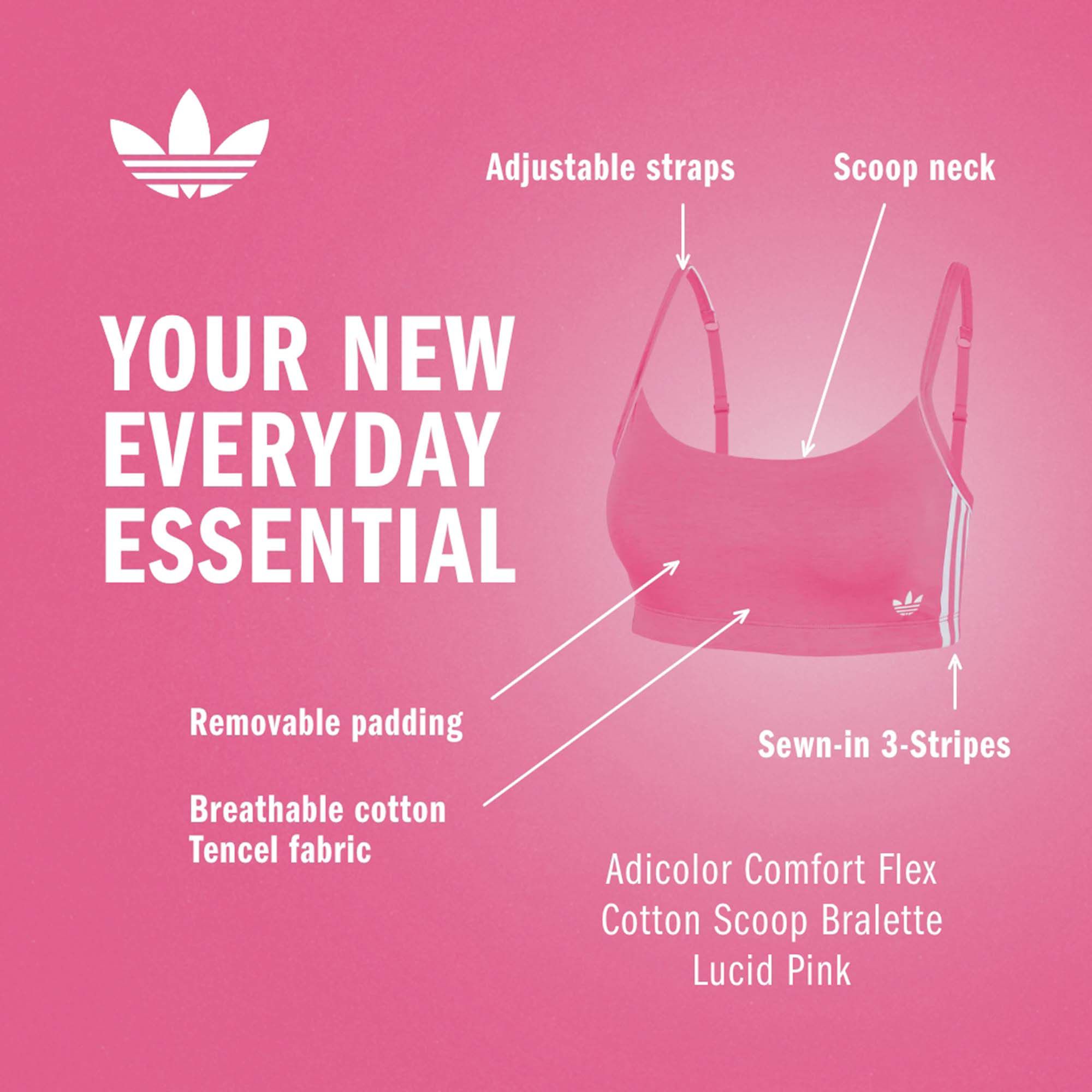 adidas Originals Women's Adicolor Comfort Flex Cotton Scoop Bralette product image