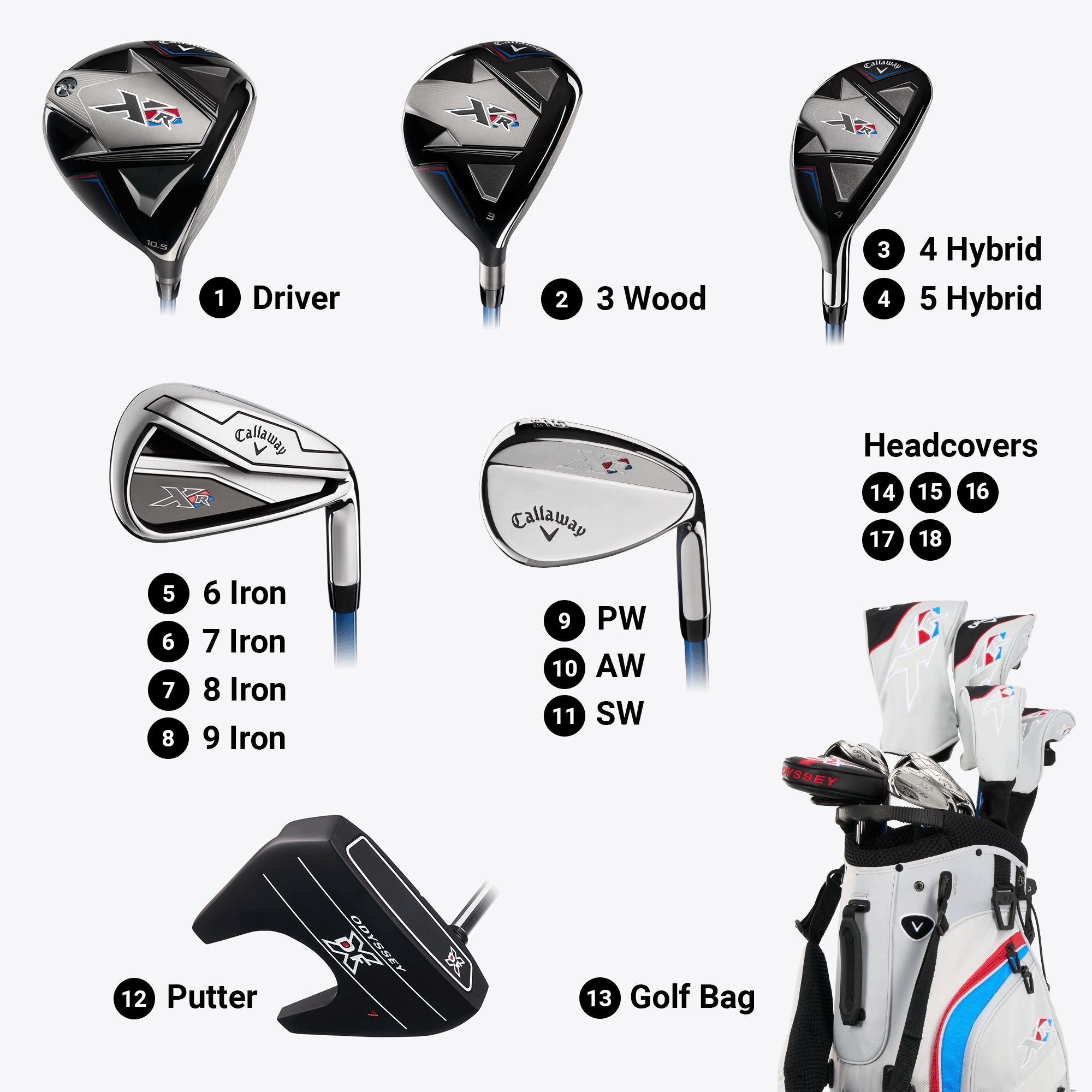 Callaway 2026 XR 13-Piece Complete Set product image