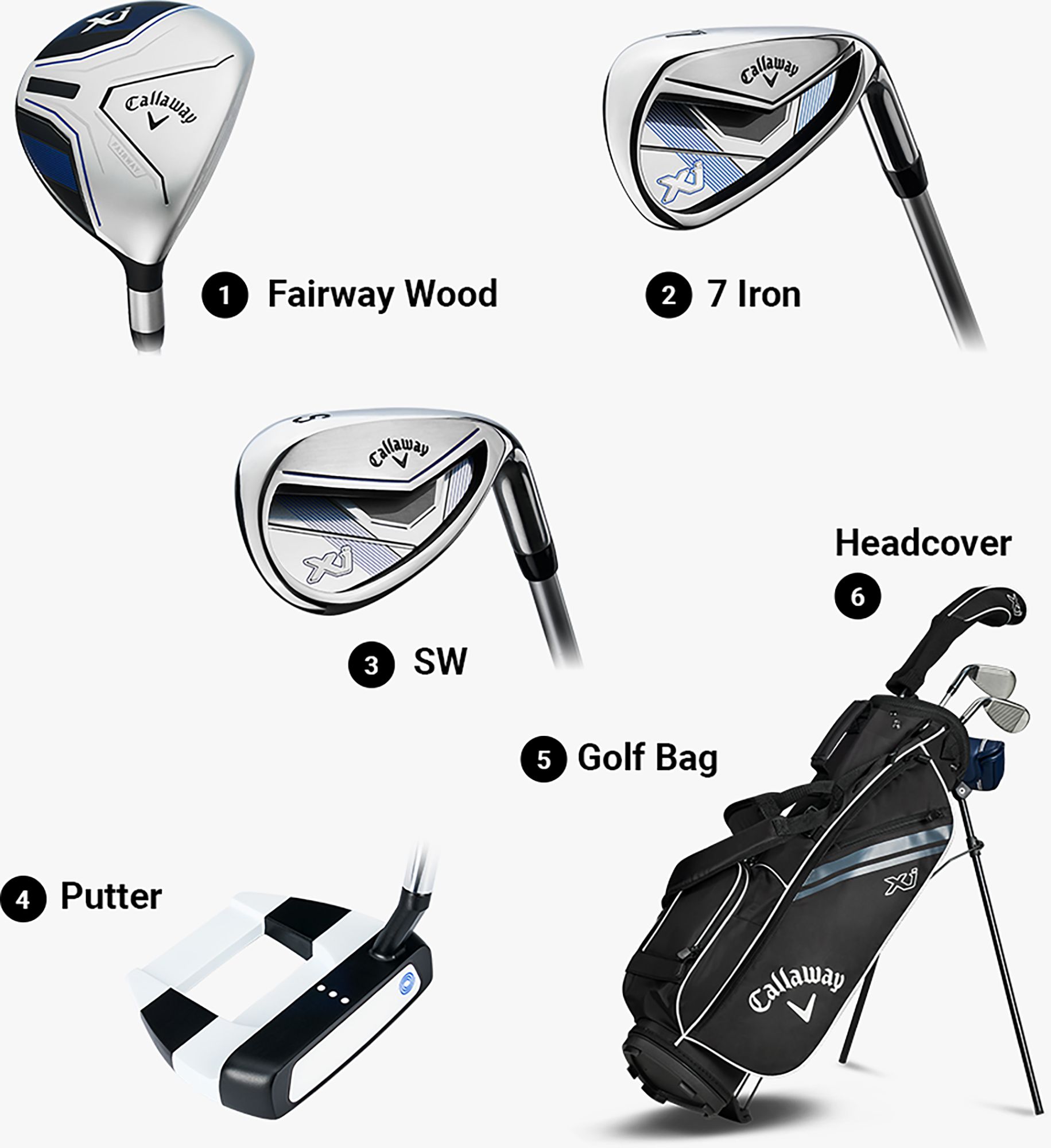 Callaway Junior 2026 XJ1 4-Piece Complete Set (Height 42"-46") product image