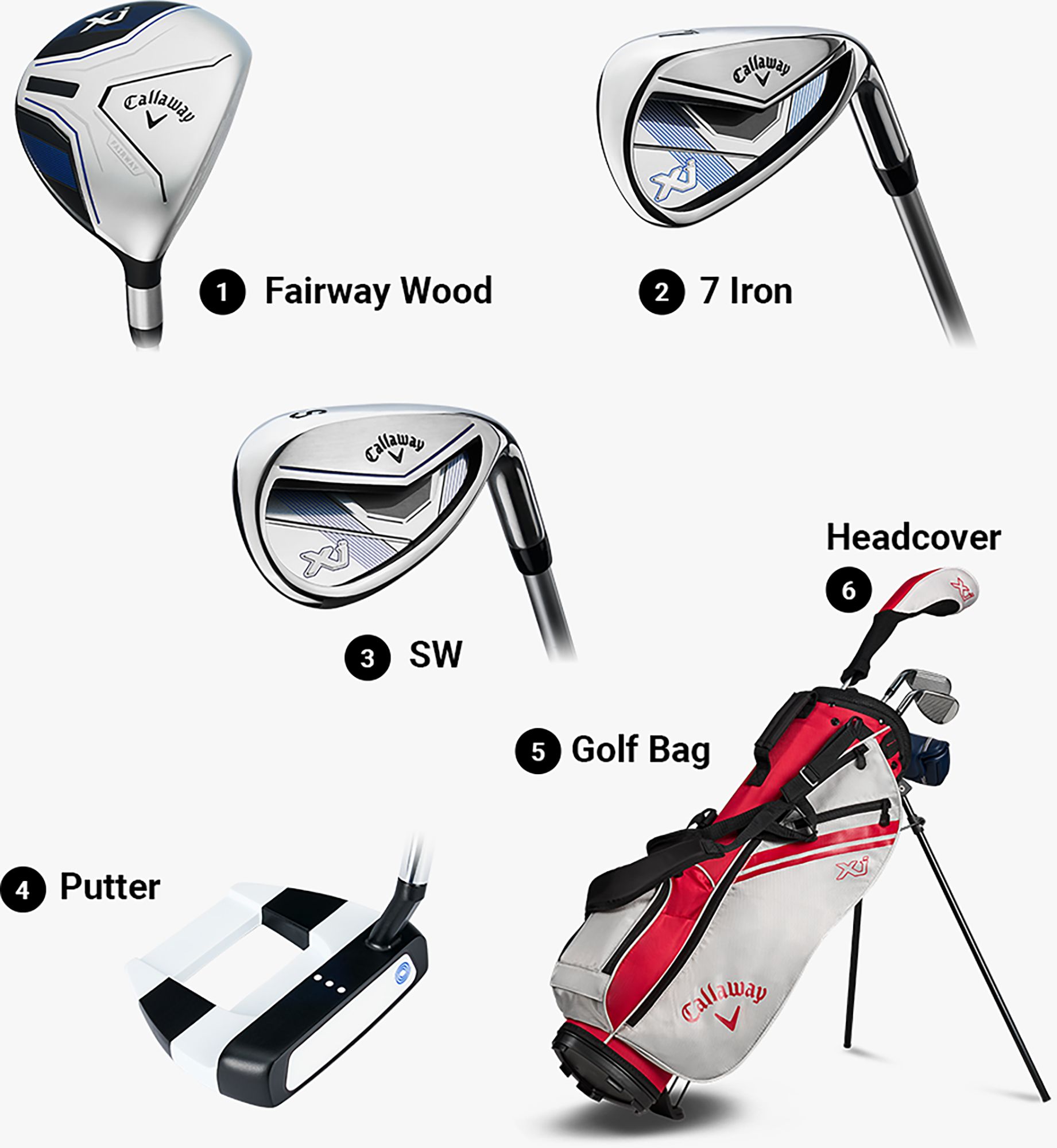 Callaway Junior 2026 XJ1 4-Piece Complete Set (Height 42"-46") product image