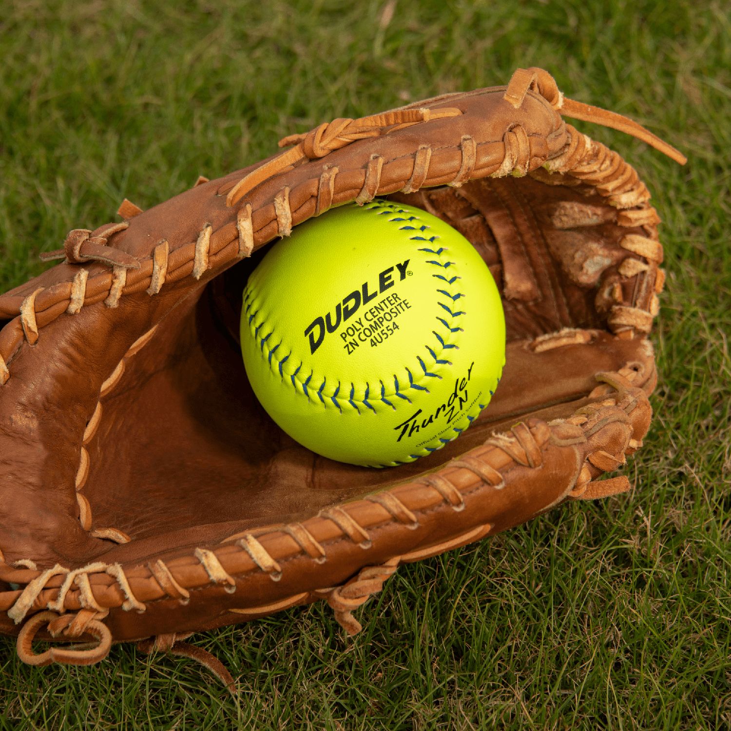 Dudley 12'' USSSA Thunder ZN Pro-M Stamp Slow Pitch Softballs - 6 Pack product image