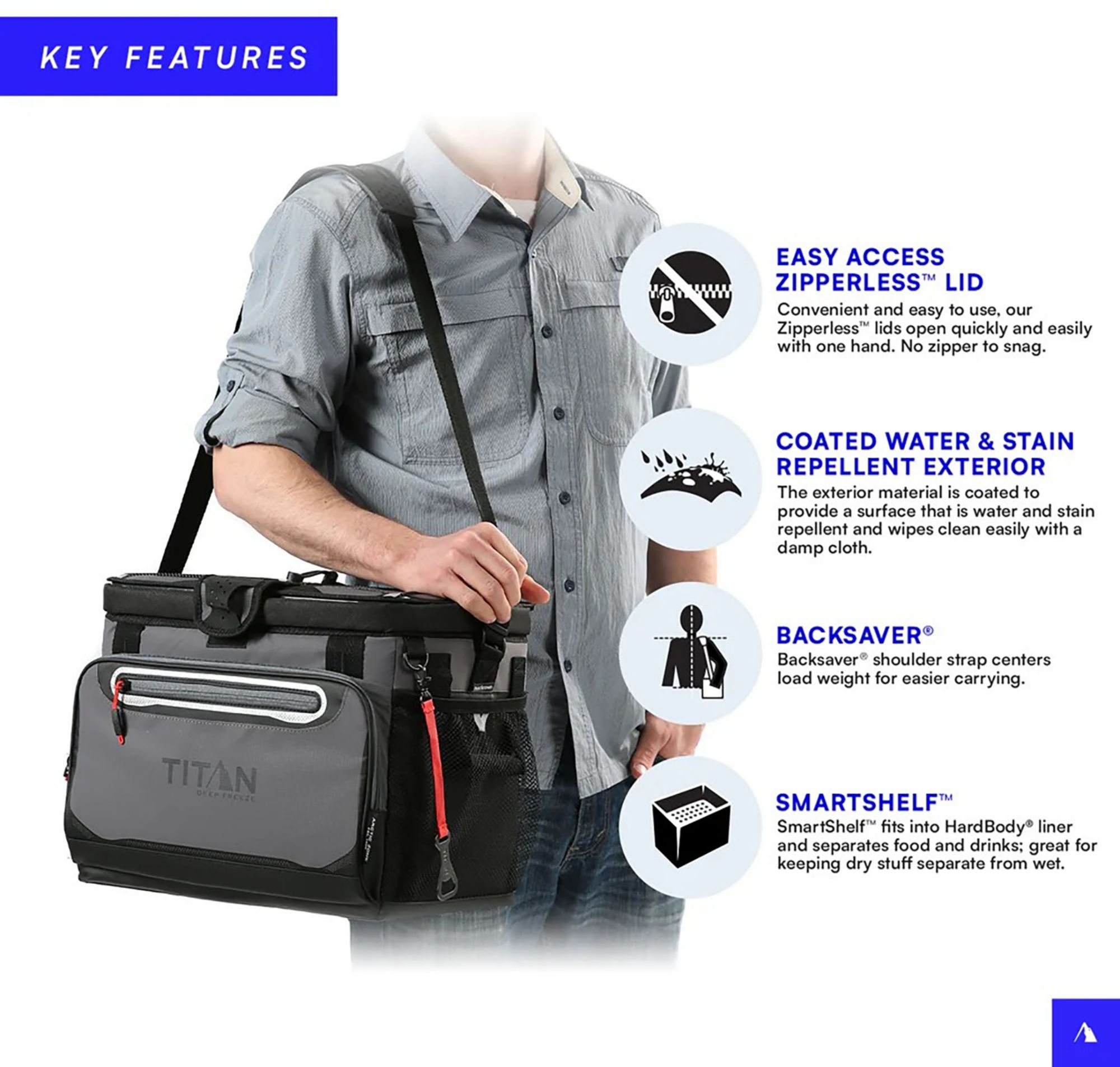 Titan by Arctic Zone 30 Can Zipperless HardBody Cooler product image