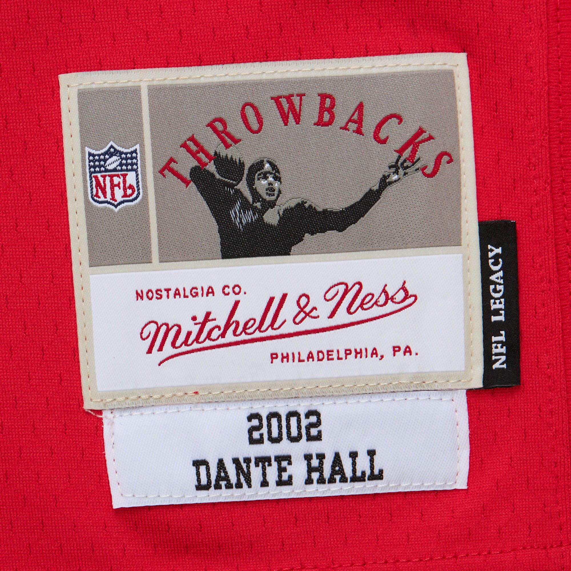 Mitchell & Ness Men's Kansas City Chiefs Dante Hall #82 2002 Red Throwback Jersey product image