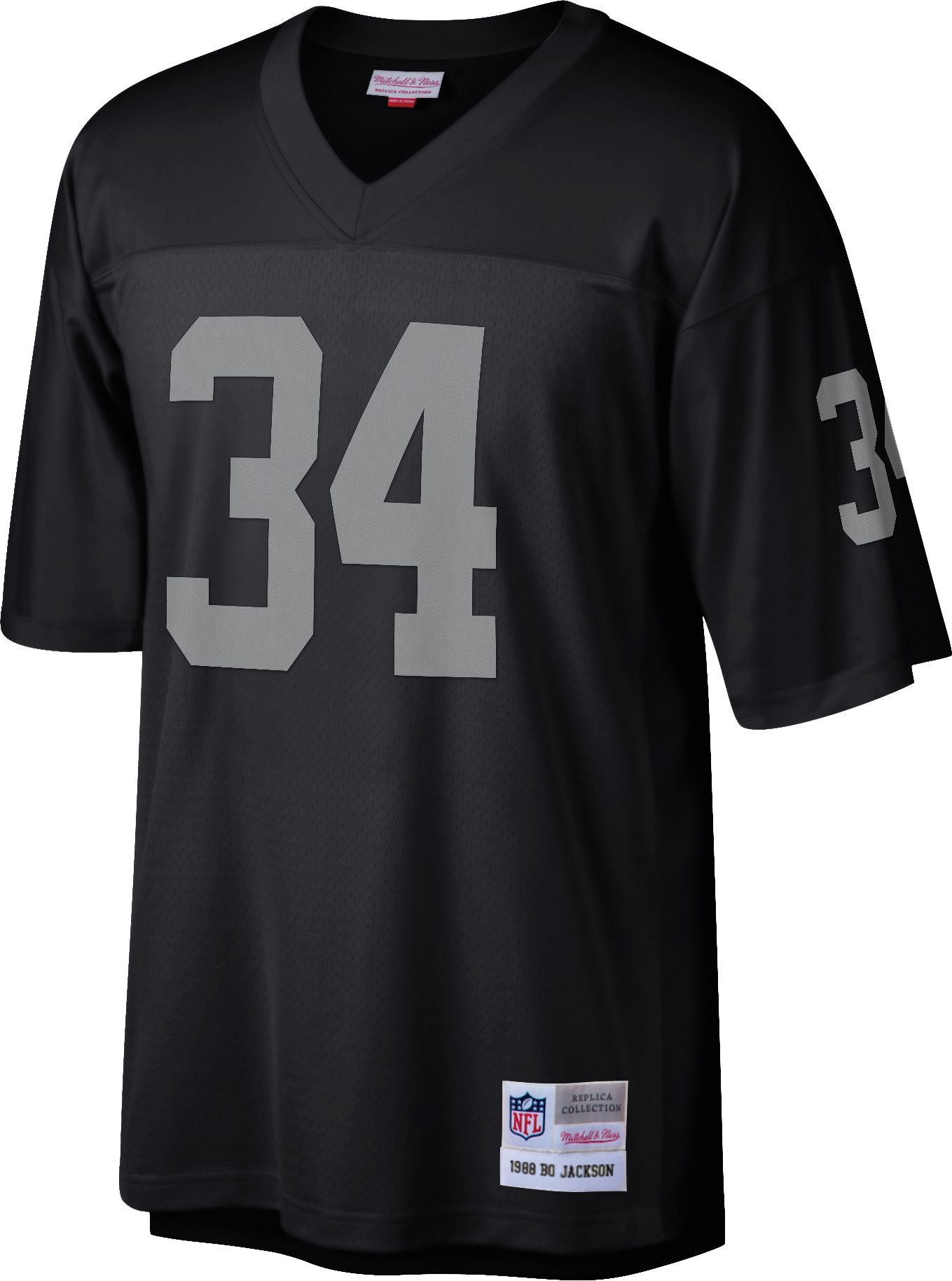 Mitchell & Ness Men's Las Vegas Raiders Bo Jackson #34 1988 Throwback Jersey