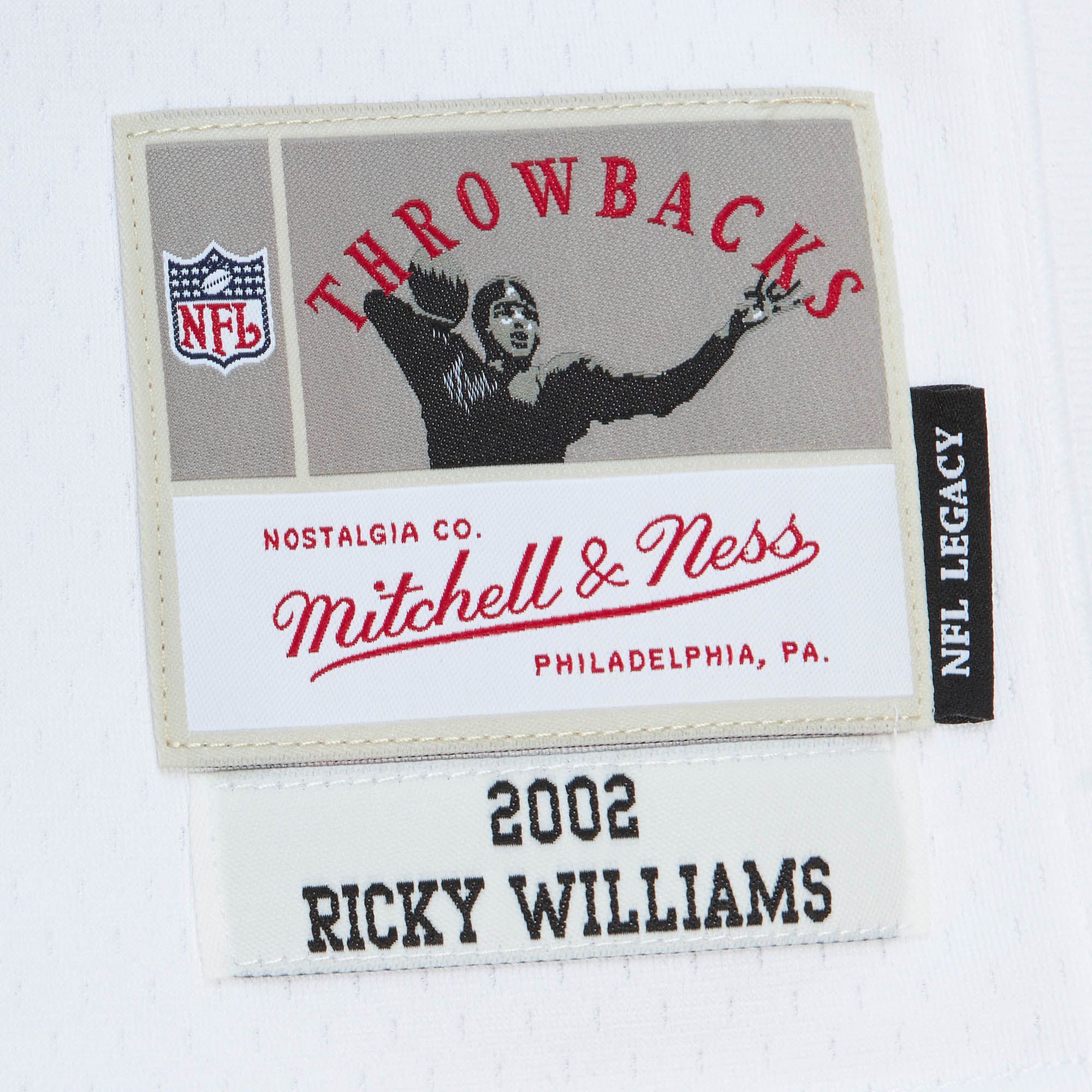 Mitchell & Ness Men's Miami Dolphins Ricky Williams #34 2002 White Throwback Jersey product image