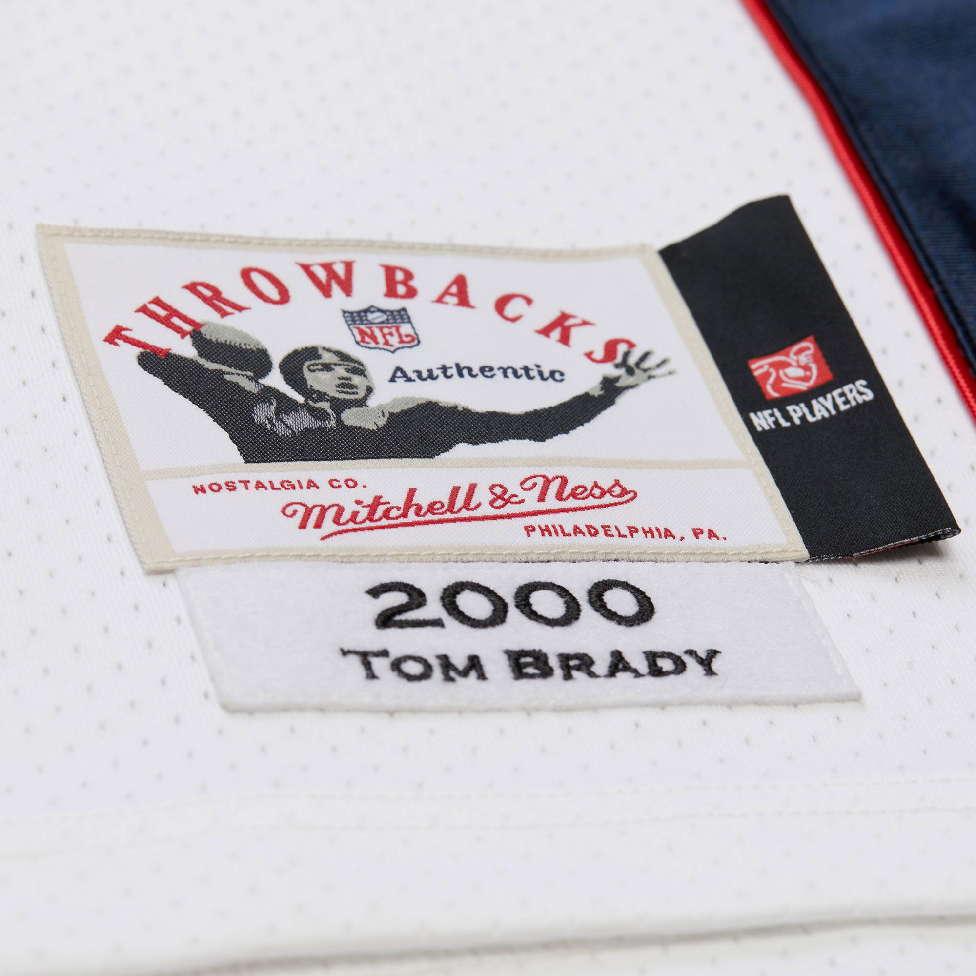 Mitchell & Ness Men's 2000 New England Patriots Tom Brady #12 White Legacy Jersey product image