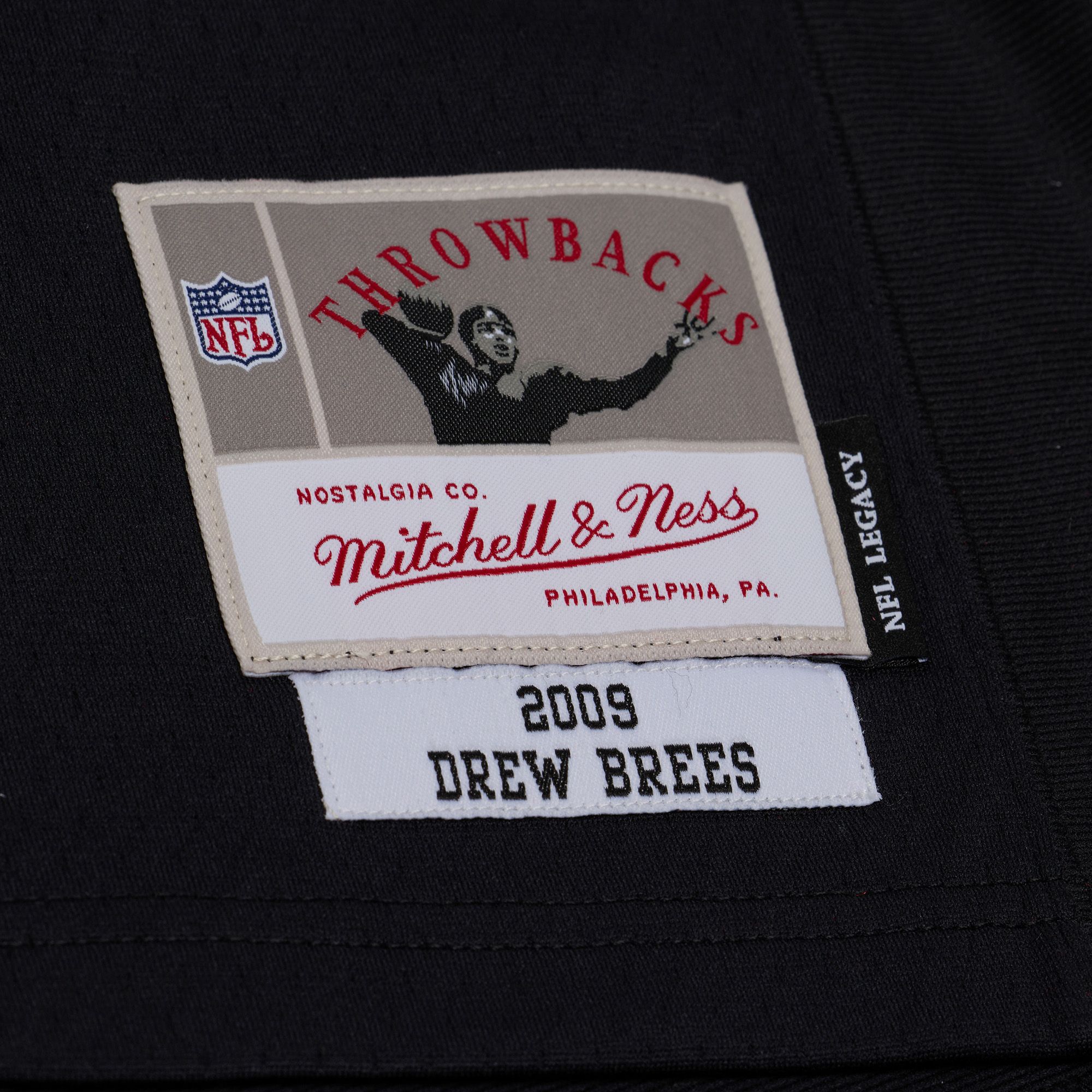 Mitchell & Ness Men's New Orleans Saints Drew Brees #9 Black Legacy Jersey product image