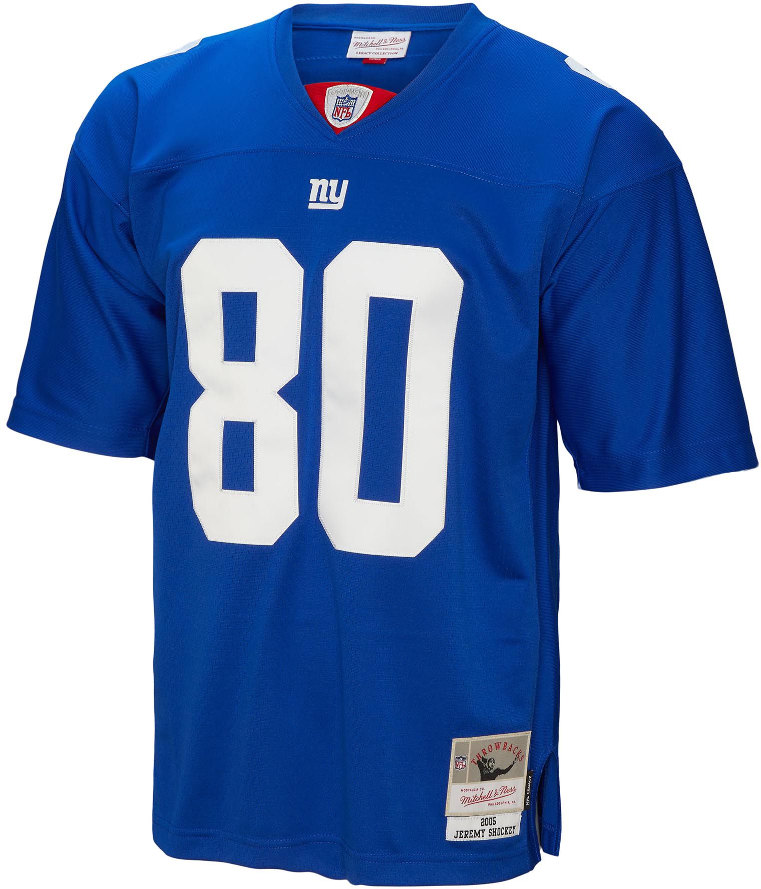 Mitchell & Ness Men's New York Giants Jeremy Shockey #80 2005 Royal Throwback Jersey product image