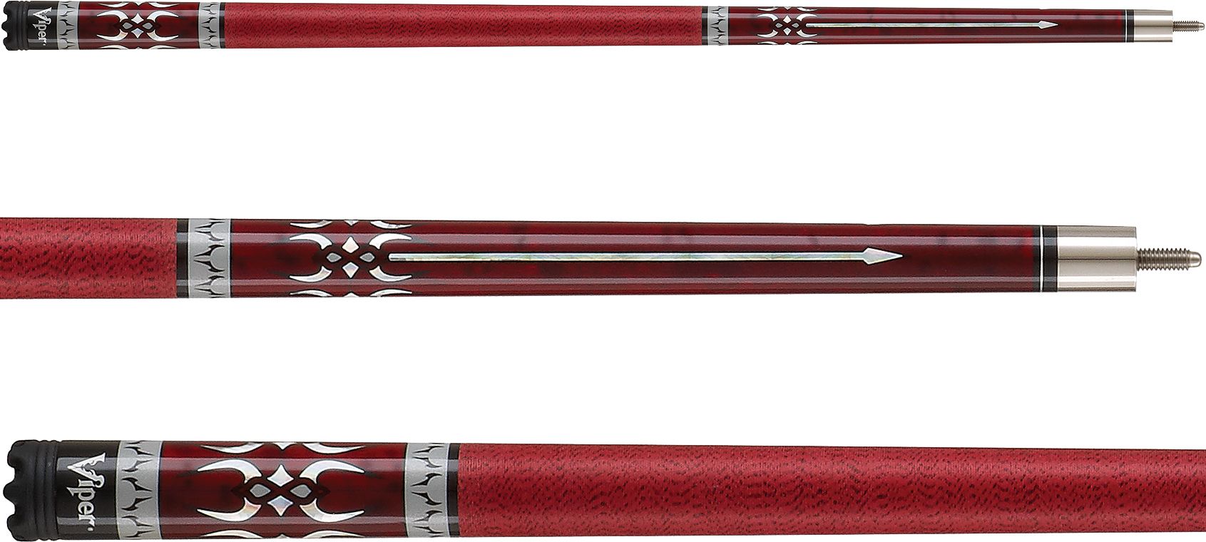Viper Sinister Series Red Wrapped Pool Cue product image