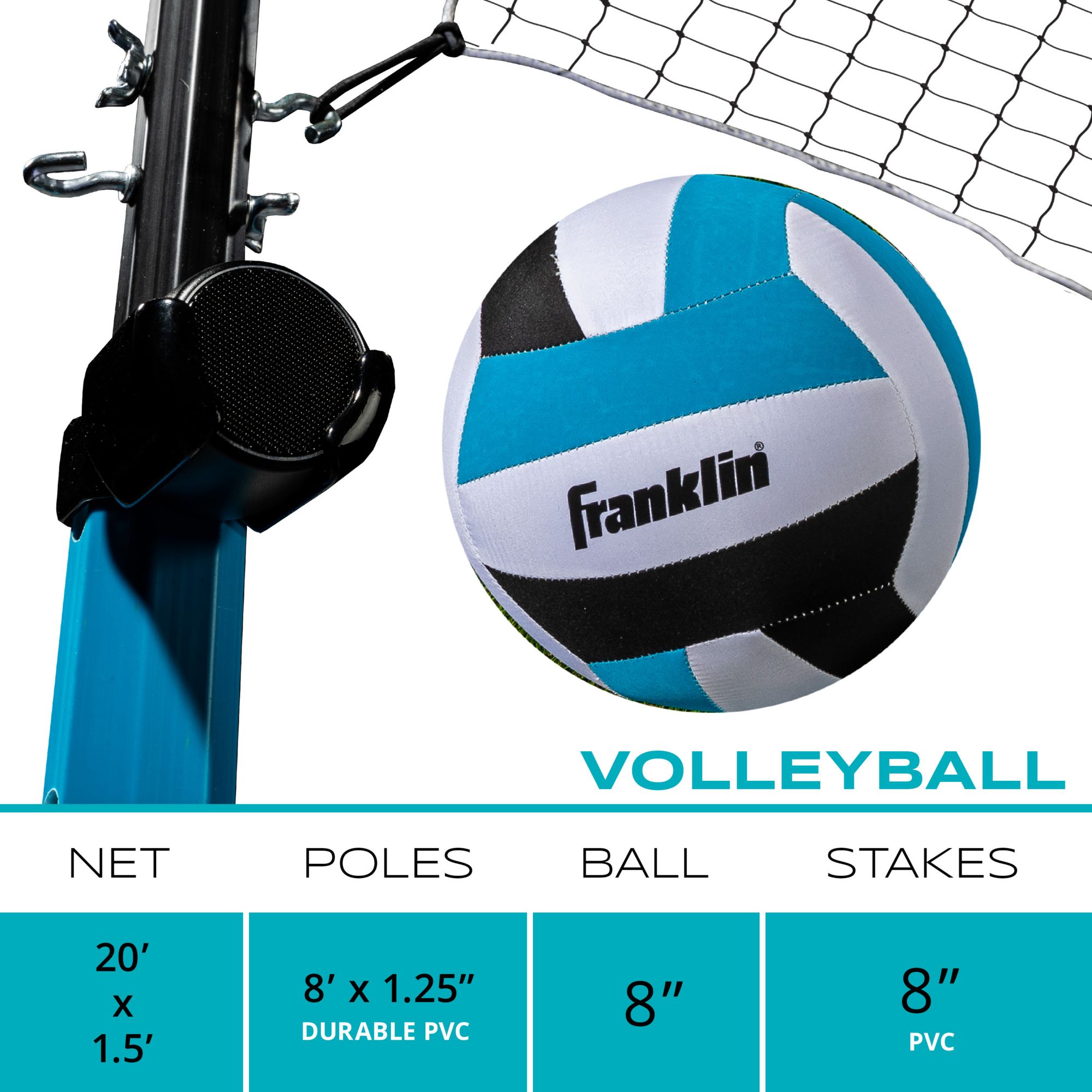 Franklin Sports Bluetooth Volleyball Set product image