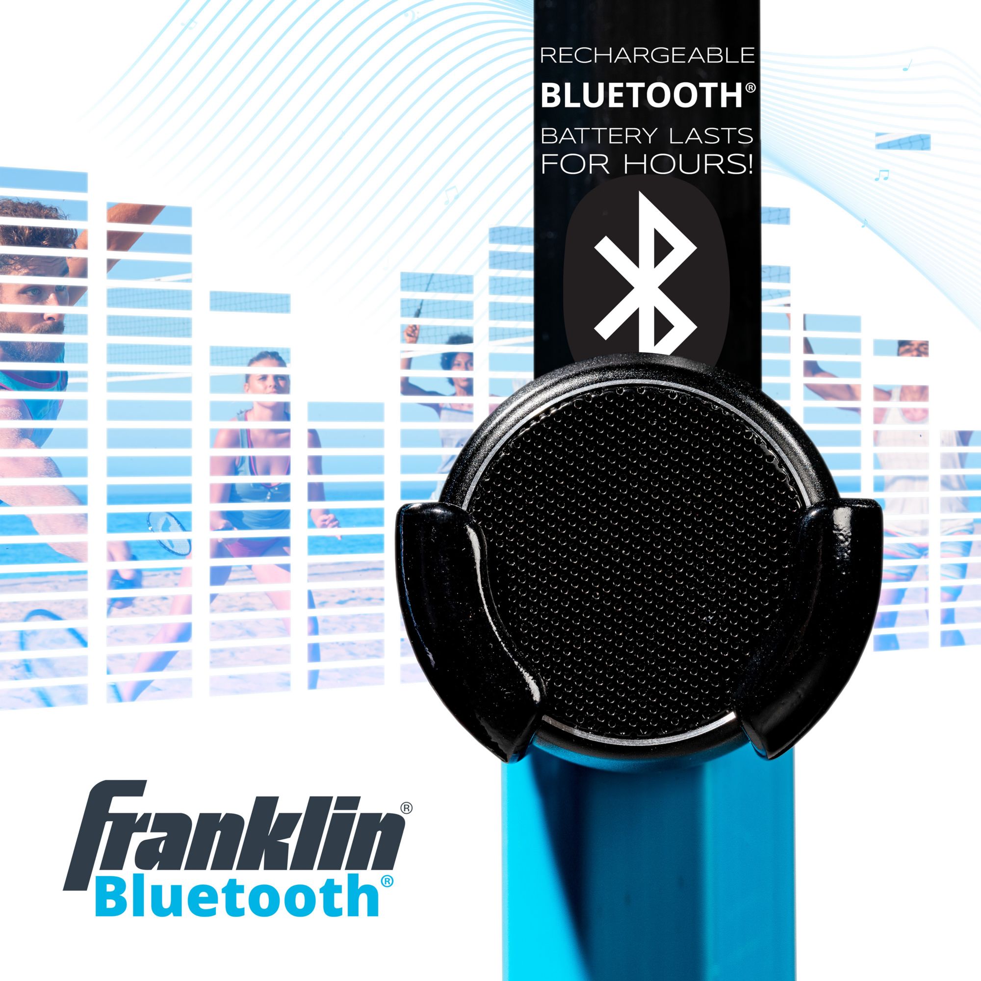 Franklin Sports Bluetooth Volleyball/Badminton Combo Set product image