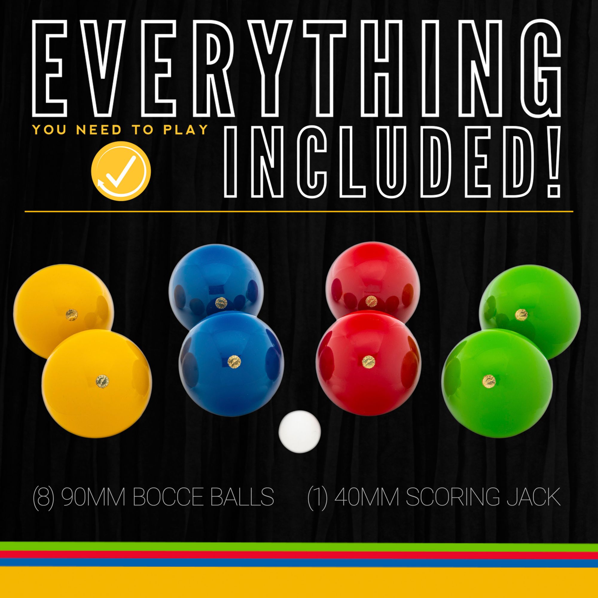 Franklin 90mm Wooden Bocce Ball Set product image