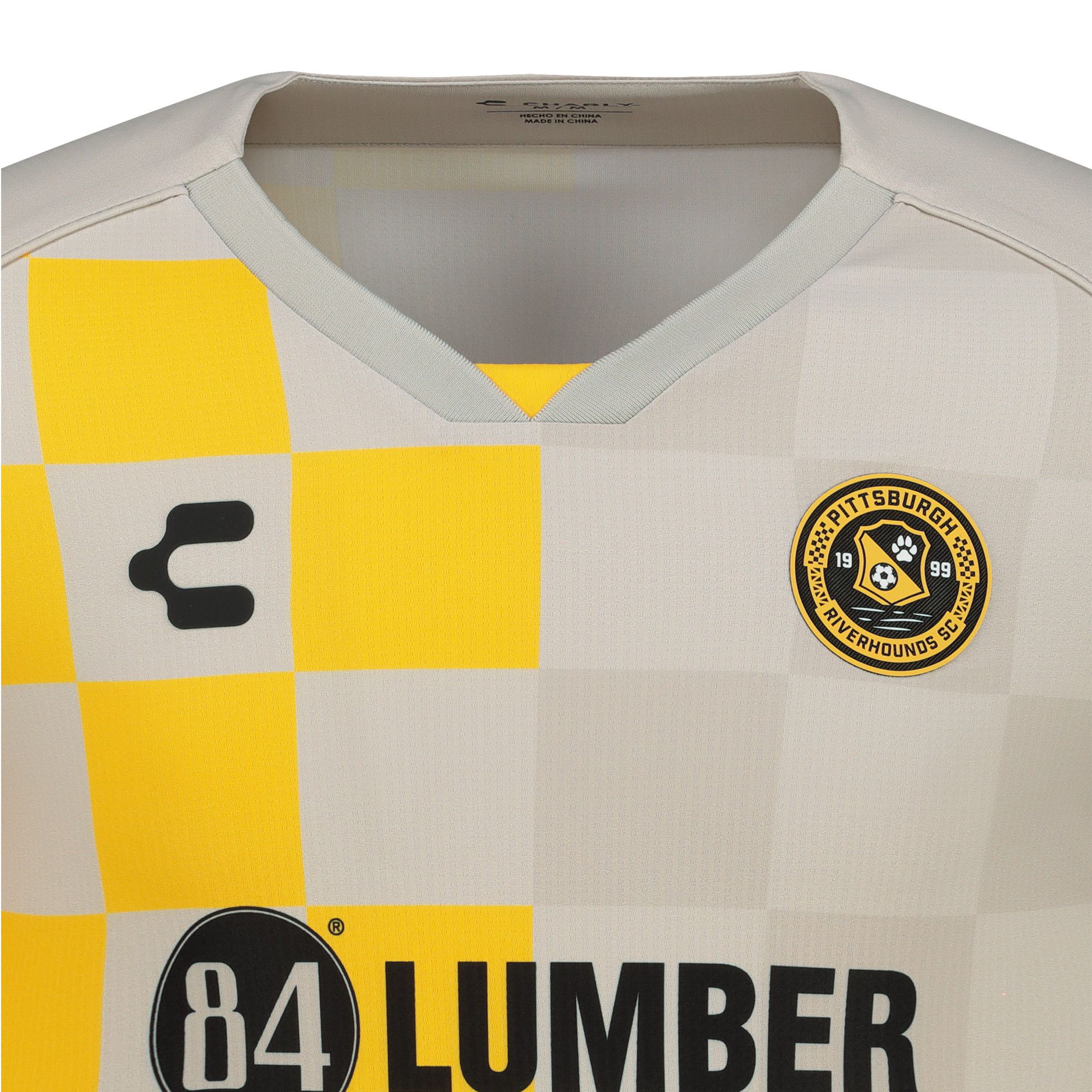Charly Adult Pittsburgh Riverhounds SC 2025-26 Grey Away Authentic Jersey product image