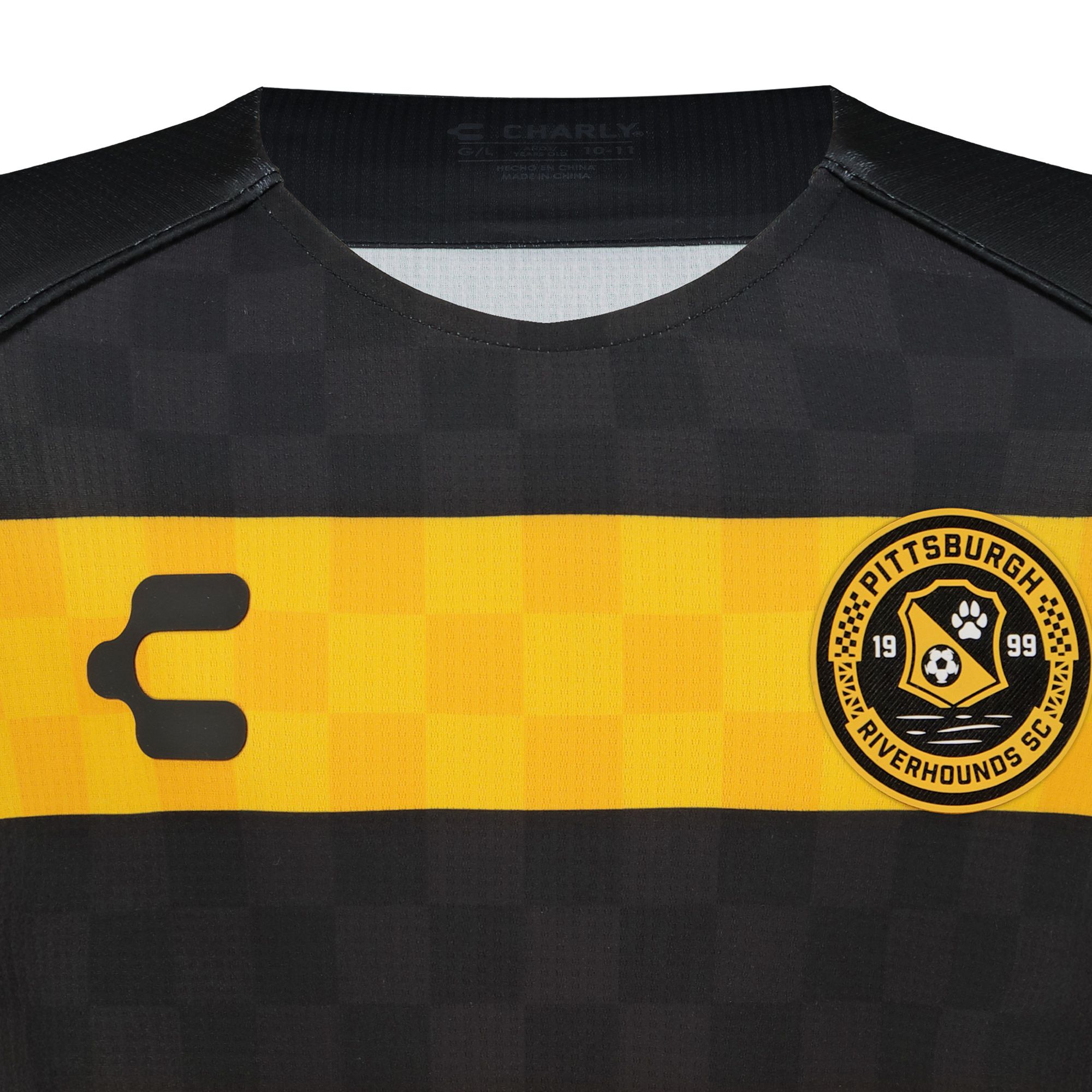 Charly Youth Pittsburgh Riverhounds SC 2025-26 Black Home Authentic Jersey product image
