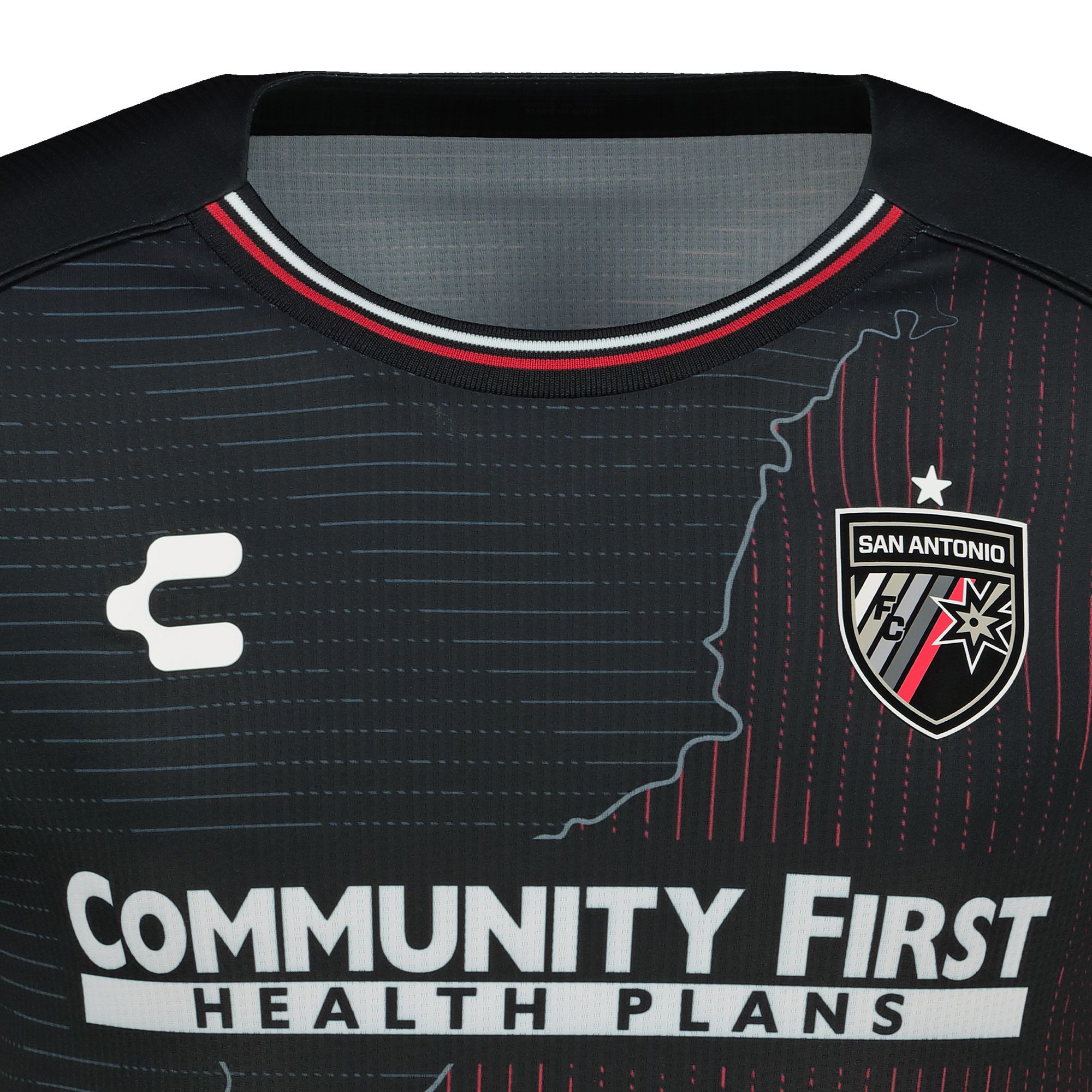 Charly Adult San Antonio FC 2025-26 Black Home Authentic Jersey product image