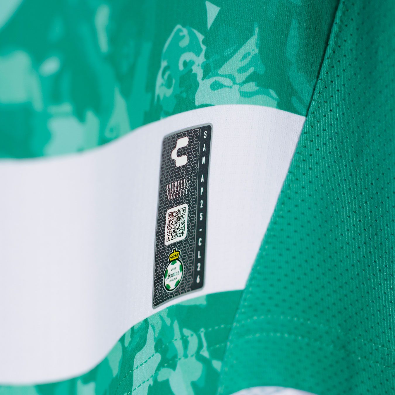 Charly Men's Santos Laguna 2025 Green Authentic Home Jersey product image