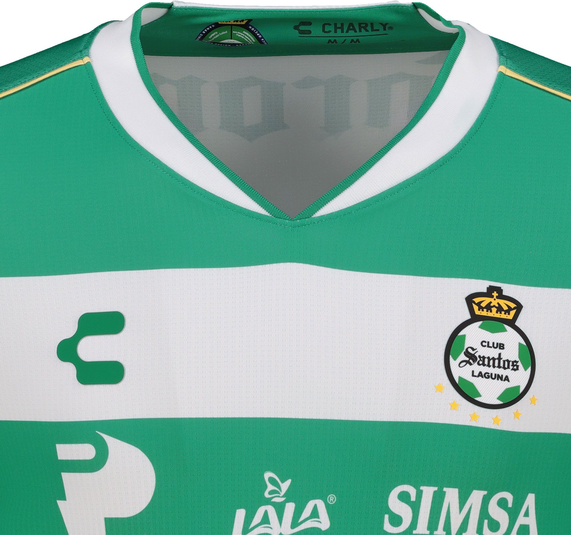 Charly Men's Santos Laguna 2025 Green Authentic Home Jersey product image