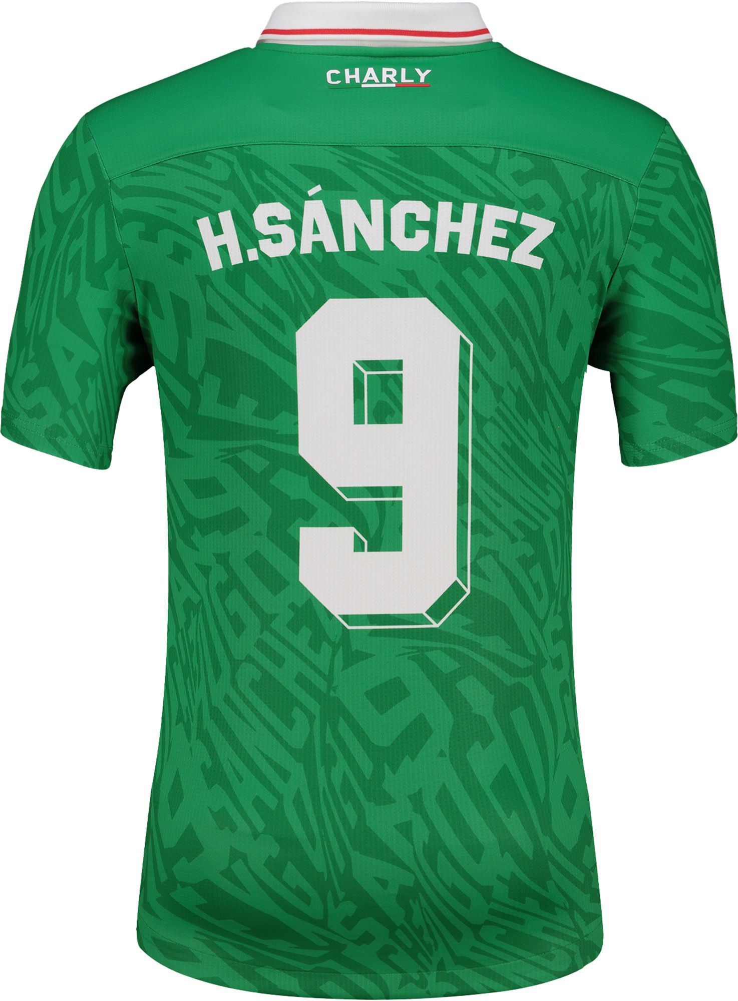 Charly Adult Mexico Hugo Sánchez #9 Green Vintage Replica Jersey product image