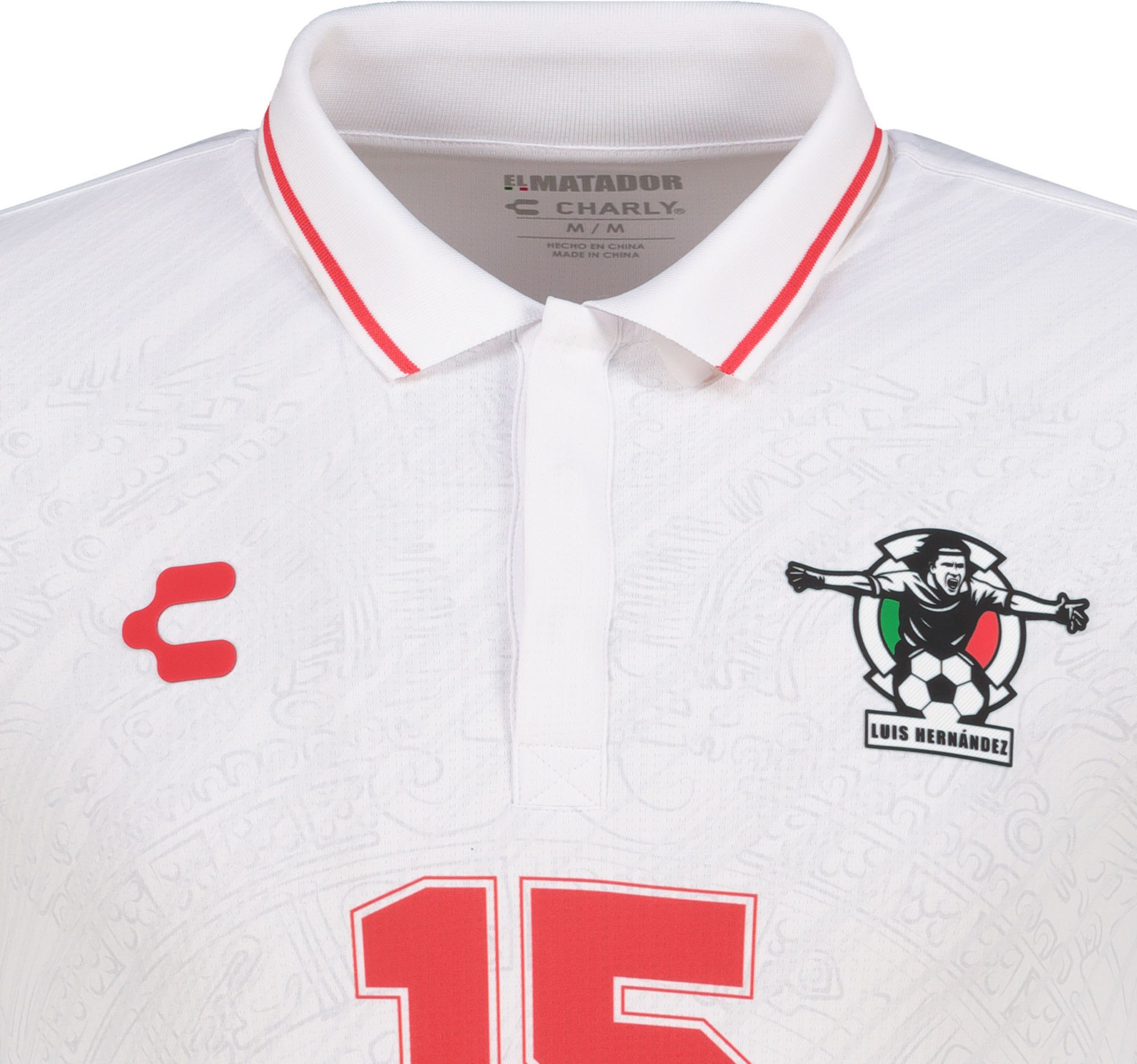 Charly Adult Mexico Luis Hernández #15 White Vintage Replica Jersey product image