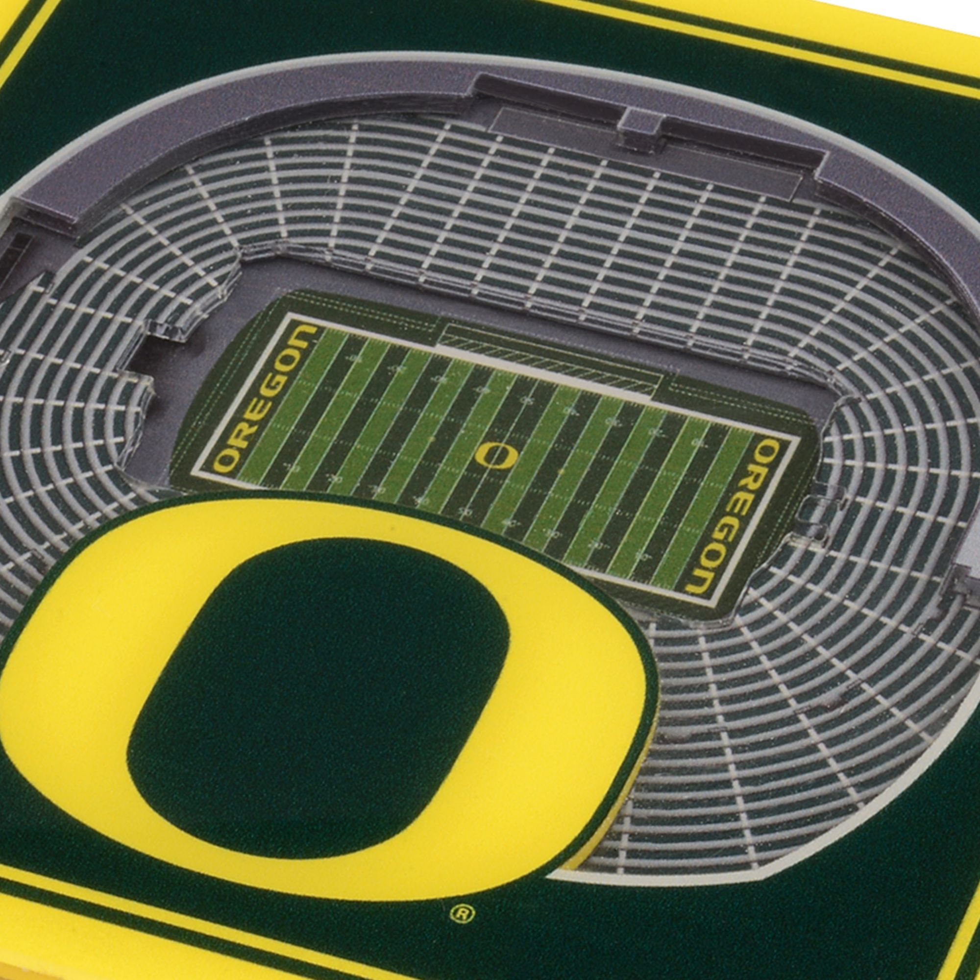 YouTheFan Oregon Ducks Stadium View Coaster Set product image