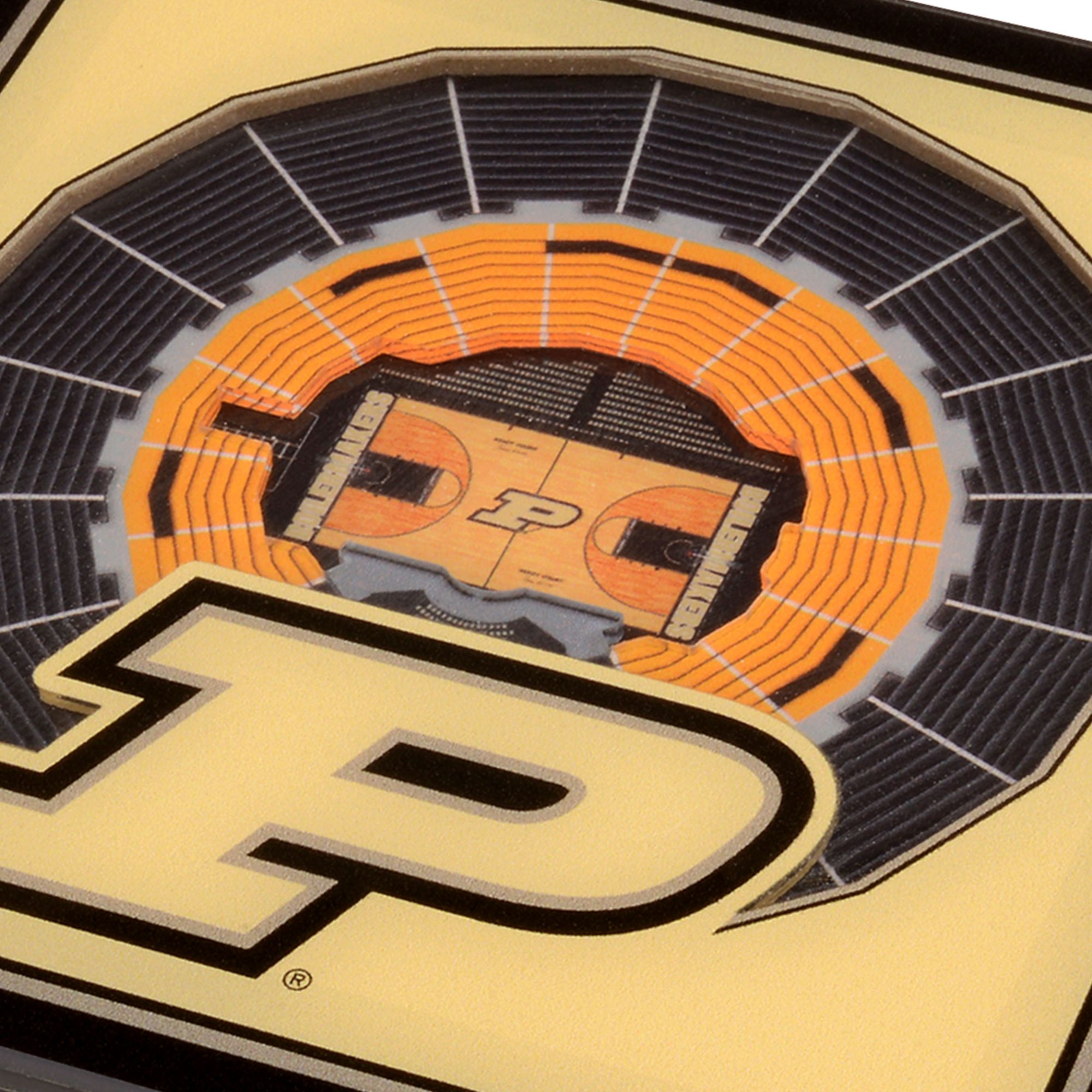 YouTheFan Purdue Boilermakers Stadium View Coaster Set product image