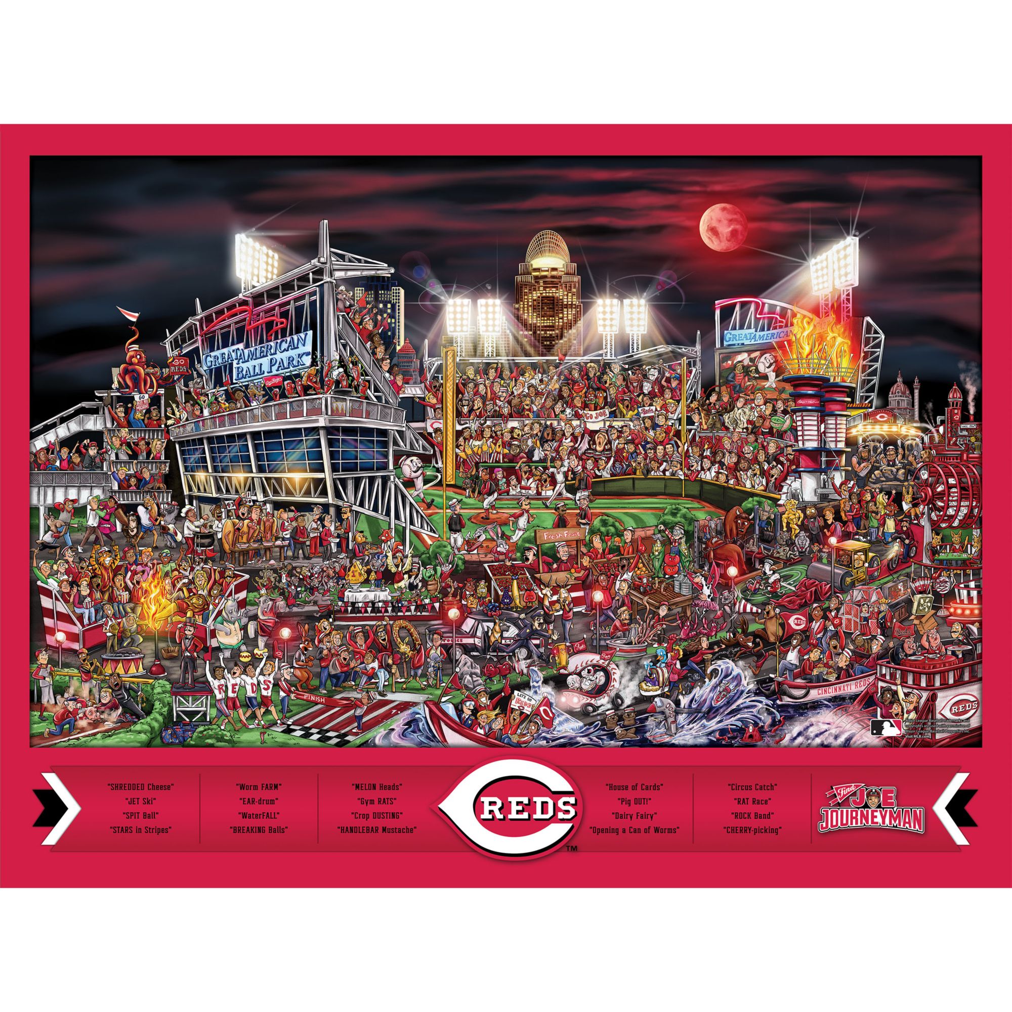 YouTheFan Cincinnati Reds Find Joe Journeyman Puzzle product image