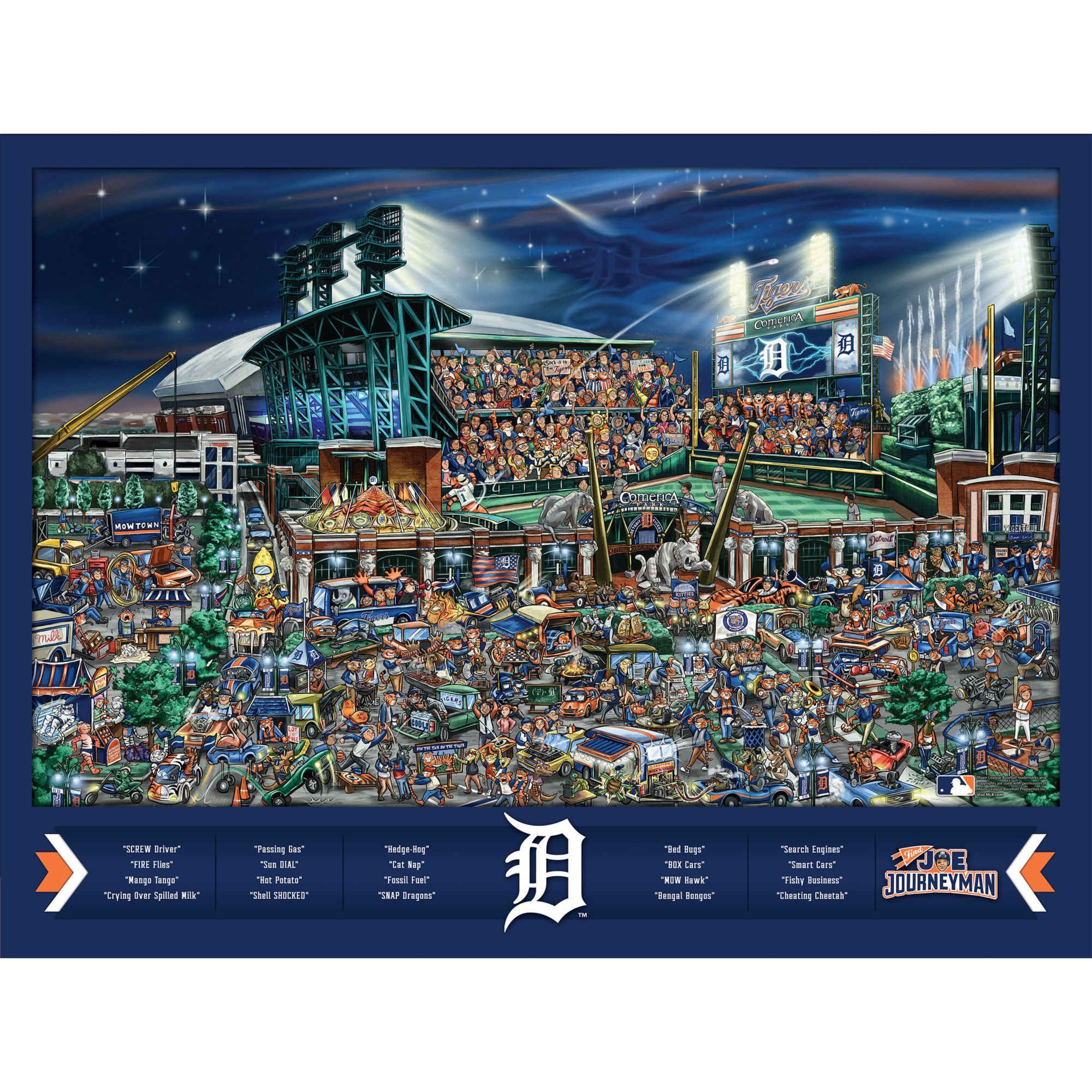 YouTheFan Detroit Tigers Find Joe Journeyman Puzzle product image