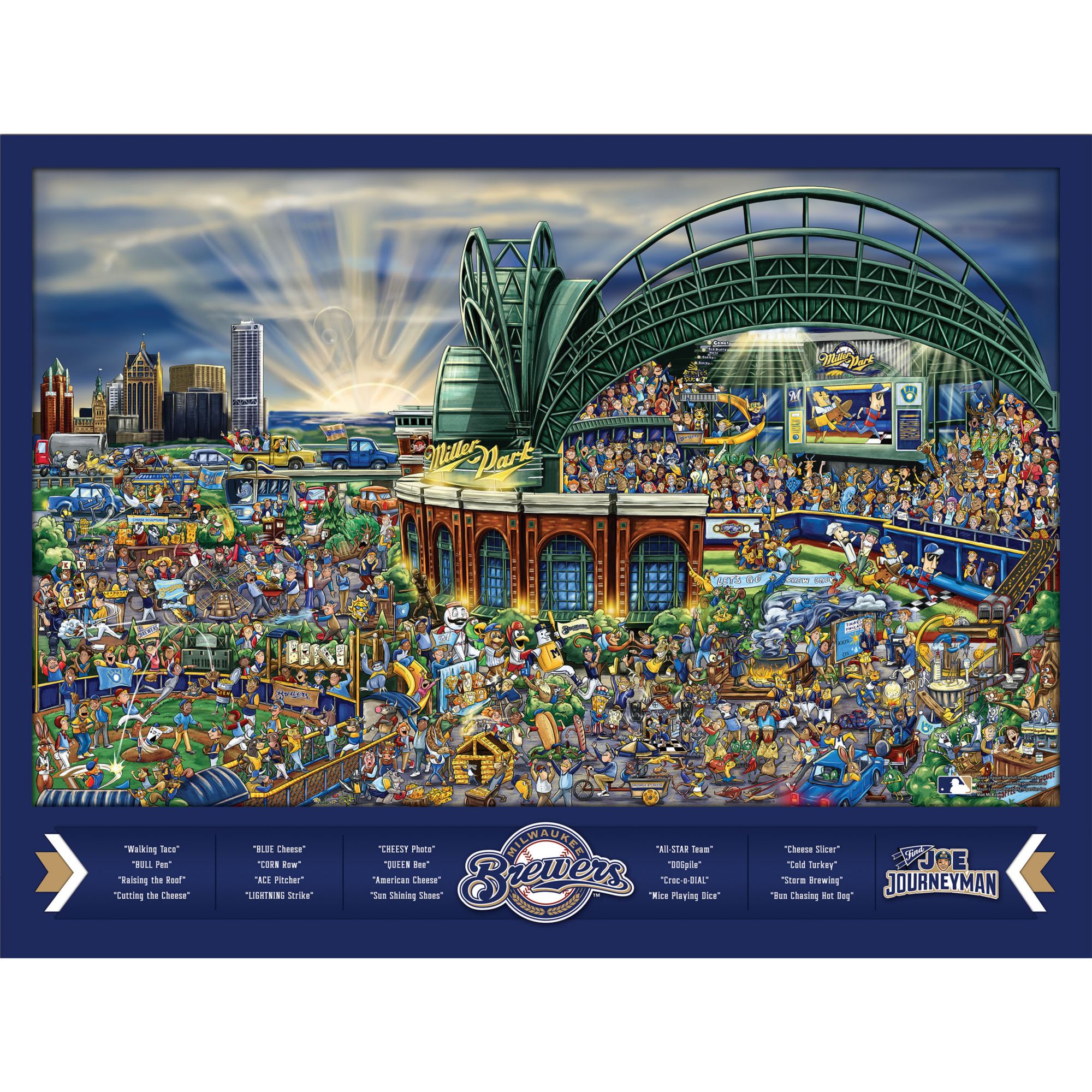 YouTheFan Milwaukee Brewers Find Joe Journeyman Puzzle product image