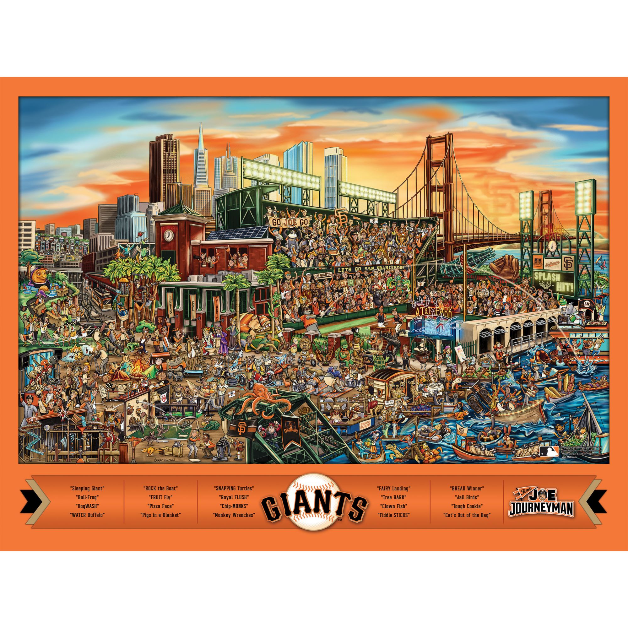 You the Fan San Francisco Giants Find Joe Journeyman Puzzle