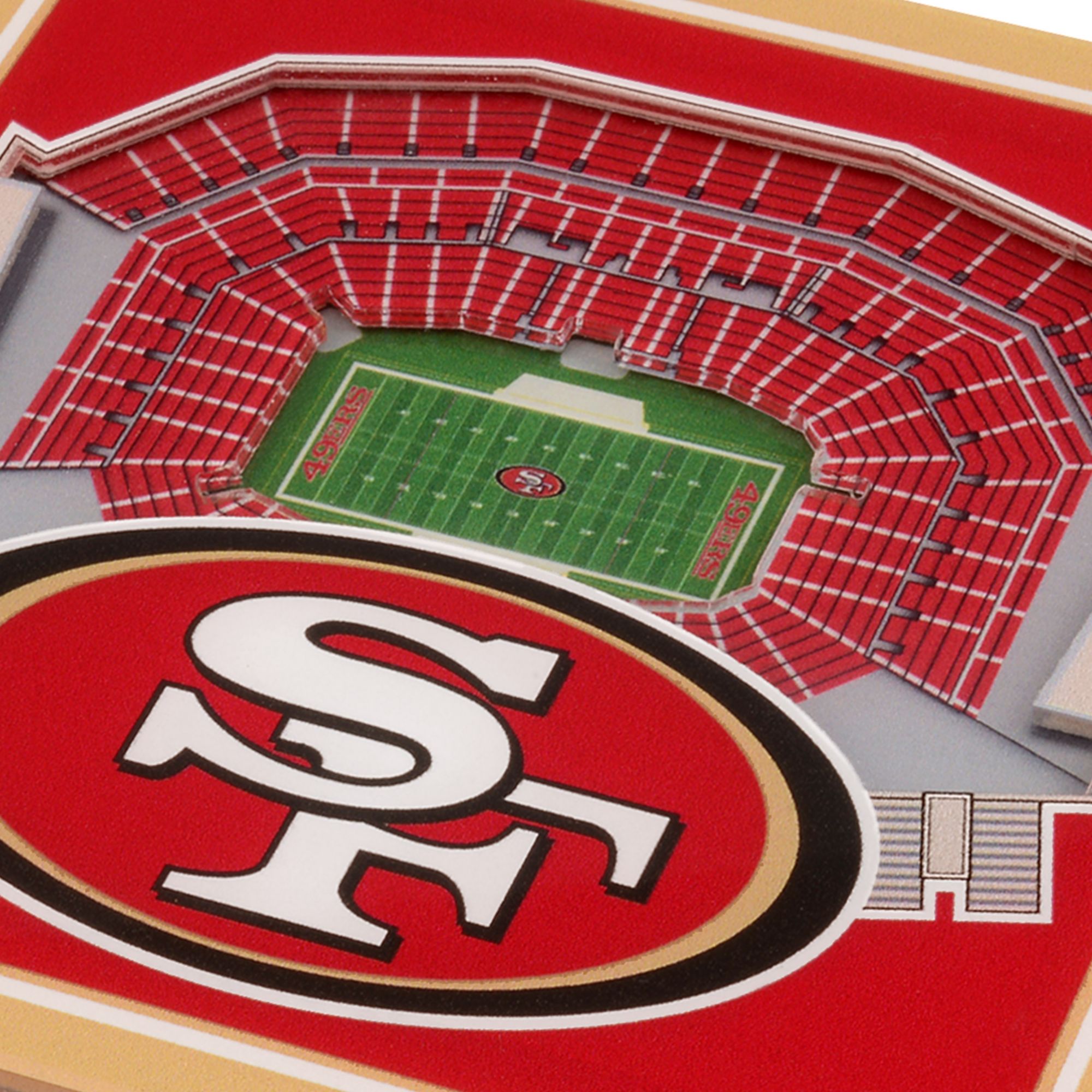 YouTheFan San Francisco 49ers Stadium View Coaster Set product image