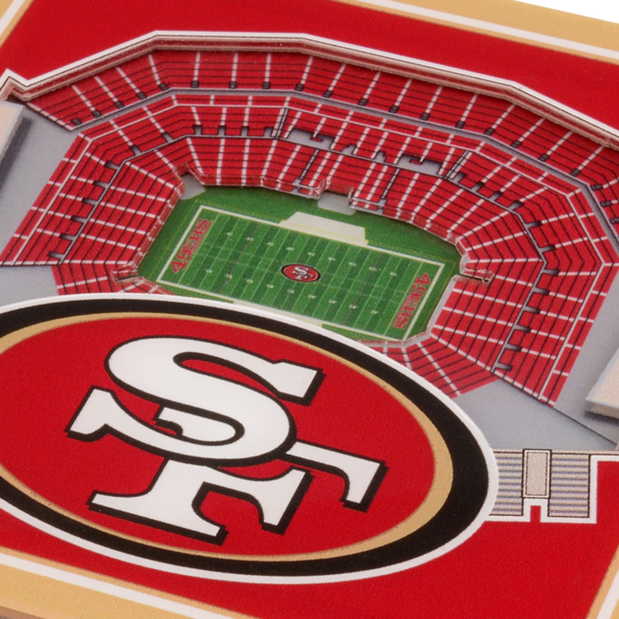 You the Fan San Fancisco 49ers Stadium View Coaster Set