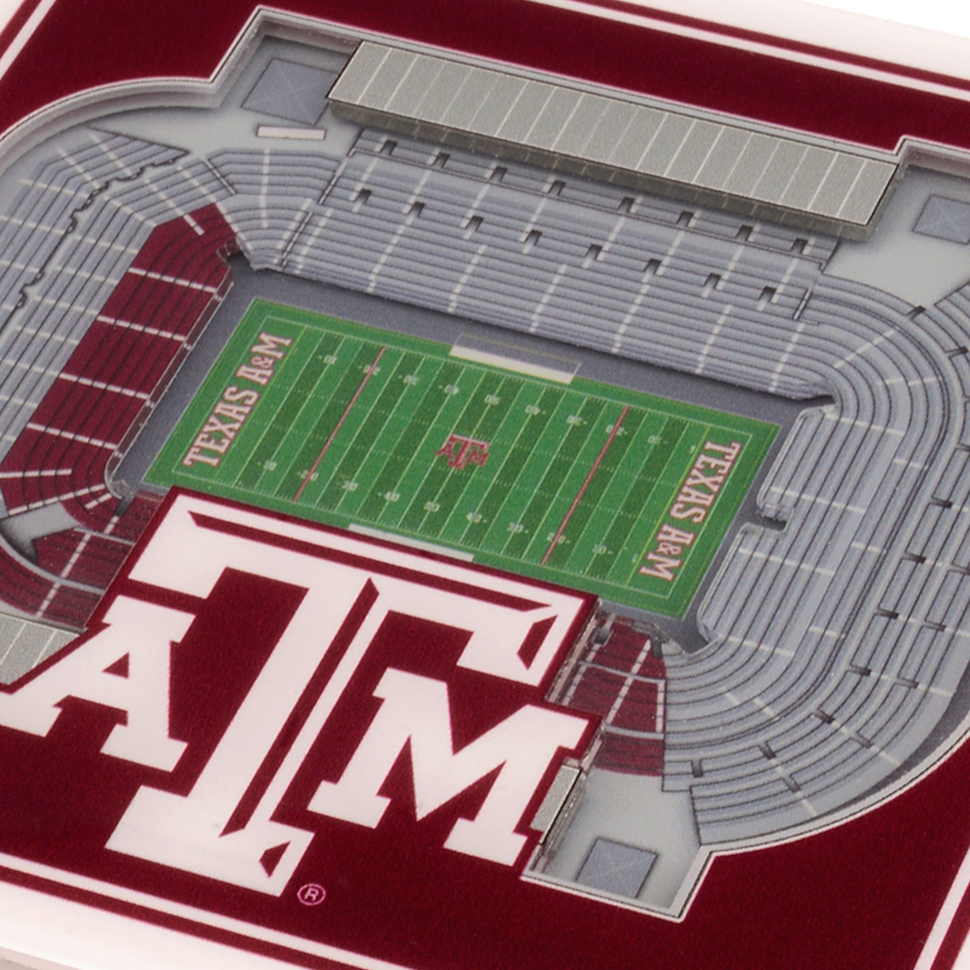 You the Fan Texas A&M Aggies Stadium View Coaster Set