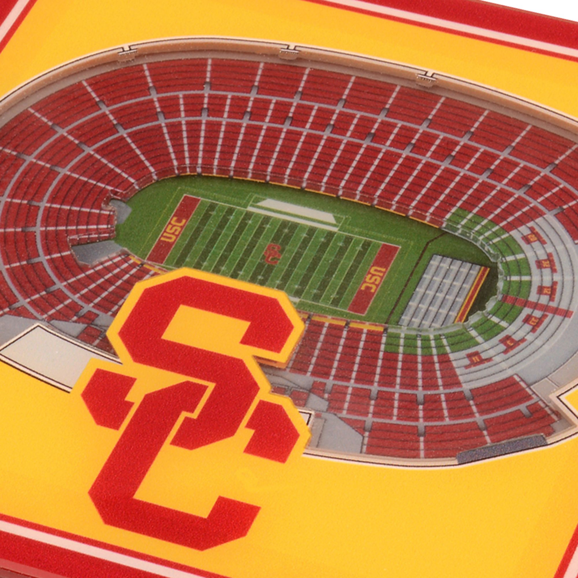 YouTheFan USC Trojans Stadium View Coaster Set product image