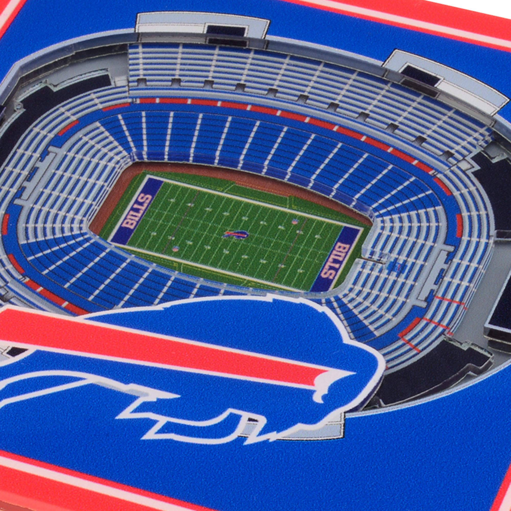 You the Fan Buffalo Bills Stadium View Coaster Set