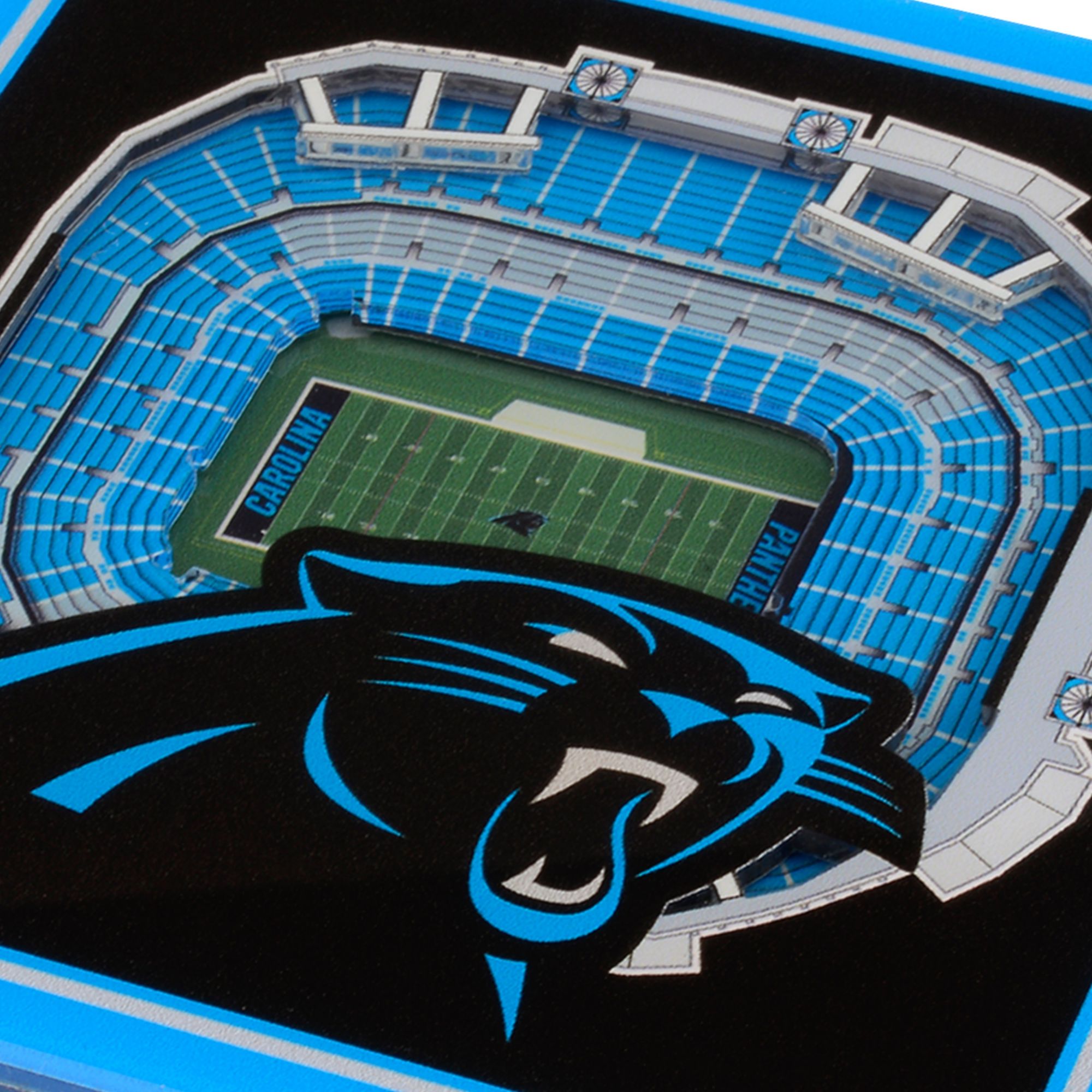 YouTheFan Carolina Panthers Stadium View Coaster Set product image