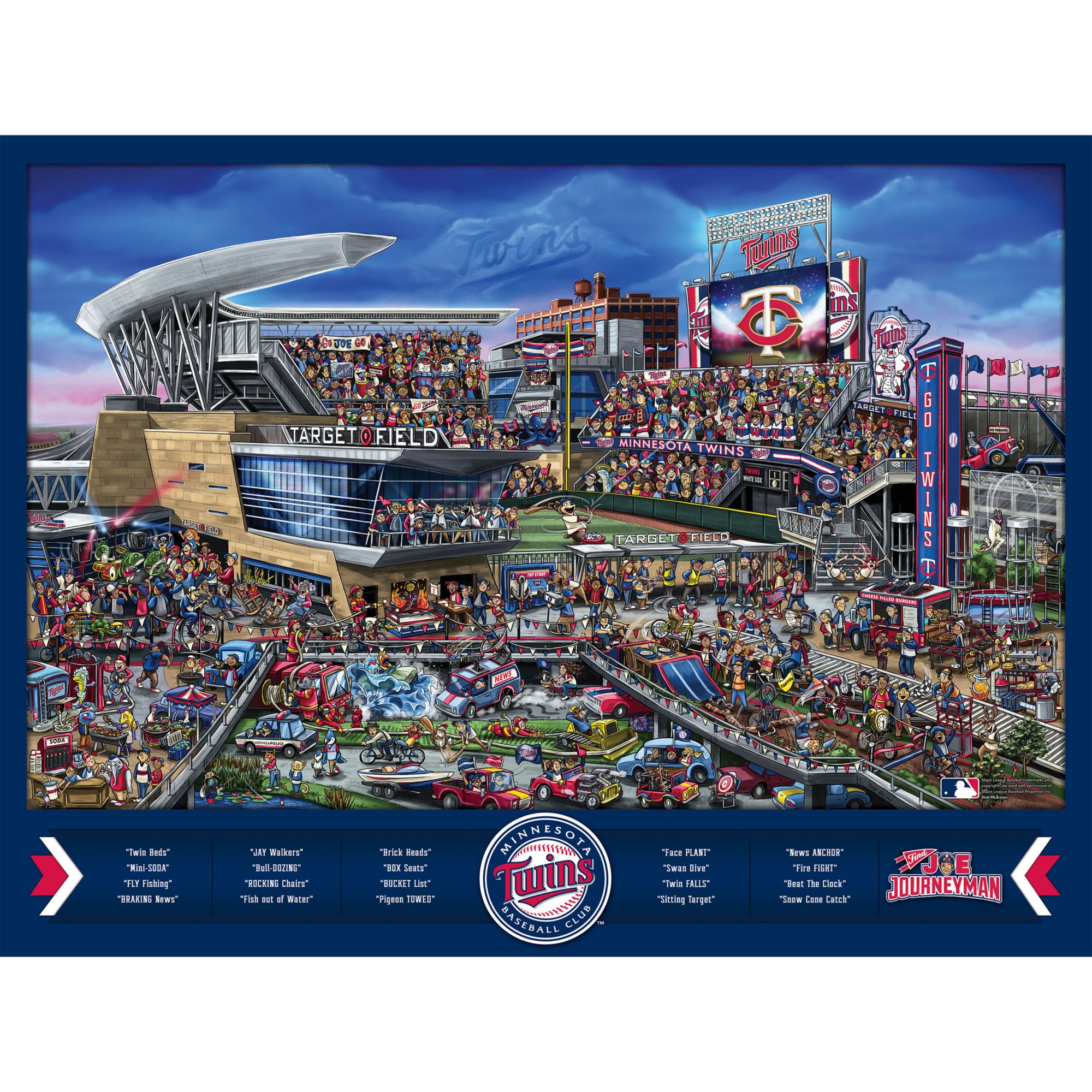 YouTheFan Minnesota Twins Find Joe Journeyman Puzzle product image