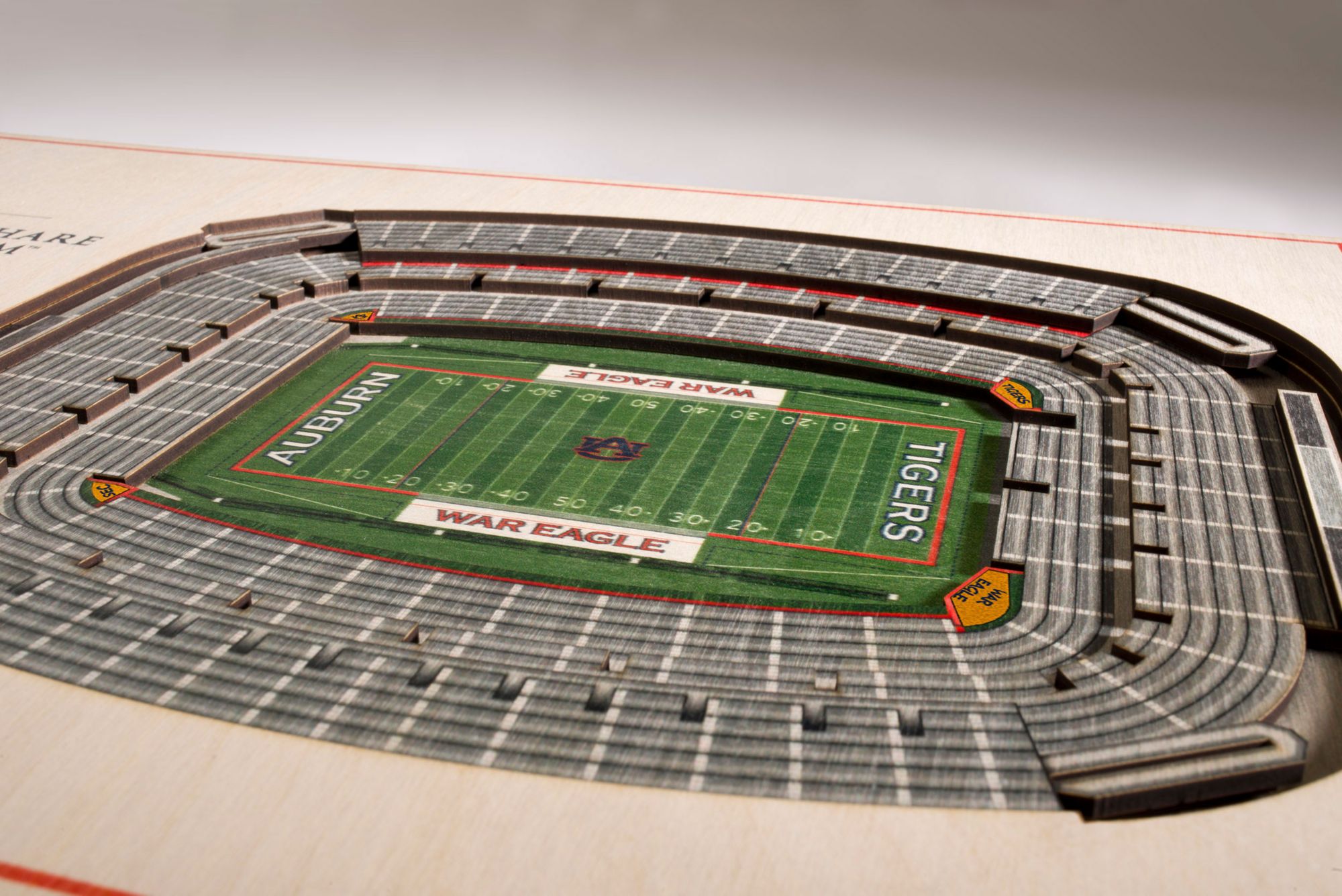 You the Fan Auburn Tigers 5-Layer StadiumViews 3D Wall Art