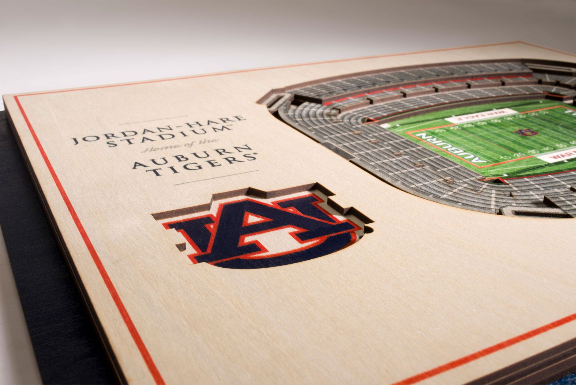 YouTheFan Auburn Tigers 5-Layer StadiumViews 3D Wall Art product image