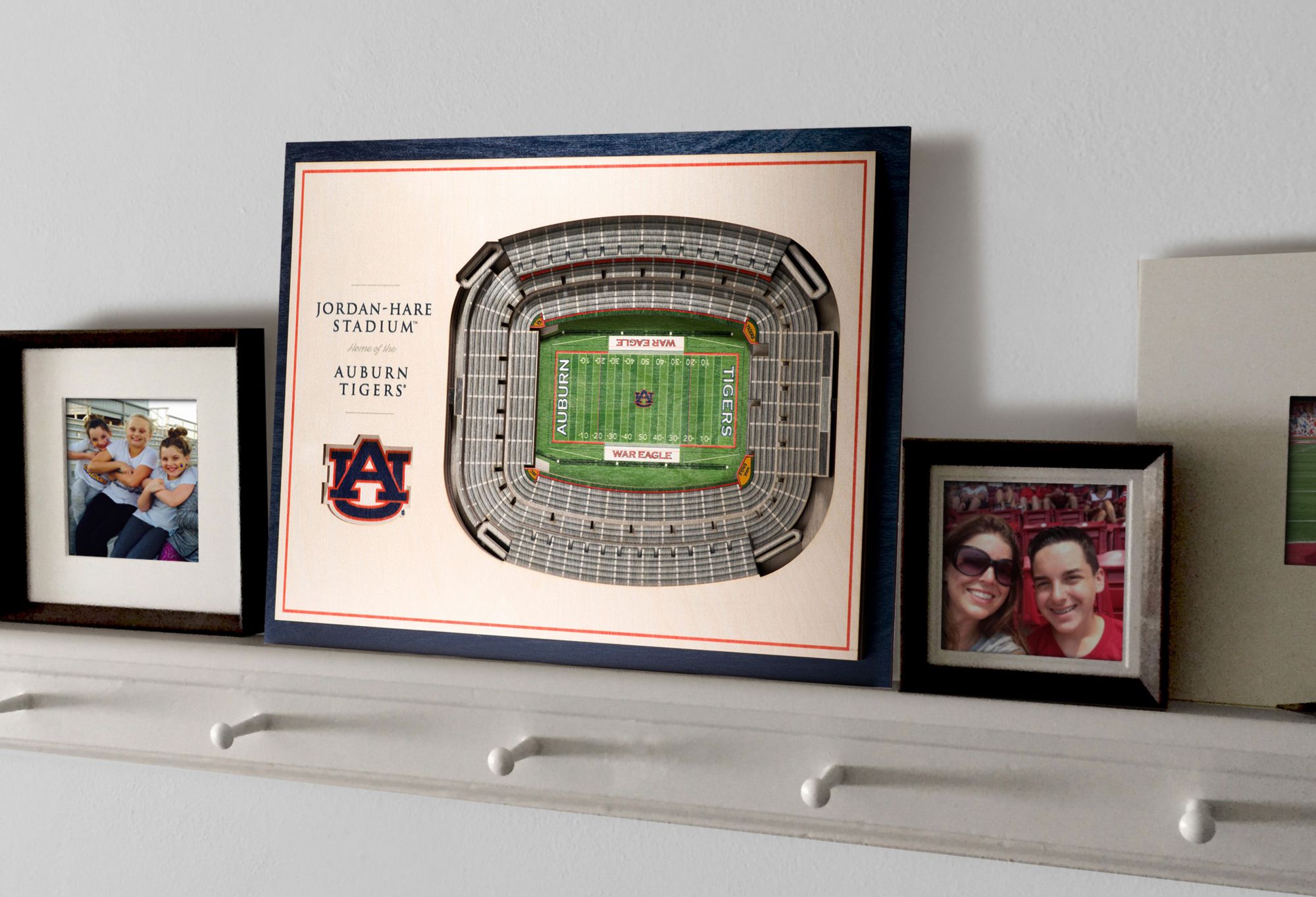 YouTheFan Auburn Tigers 5-Layer StadiumViews 3D Wall Art product image